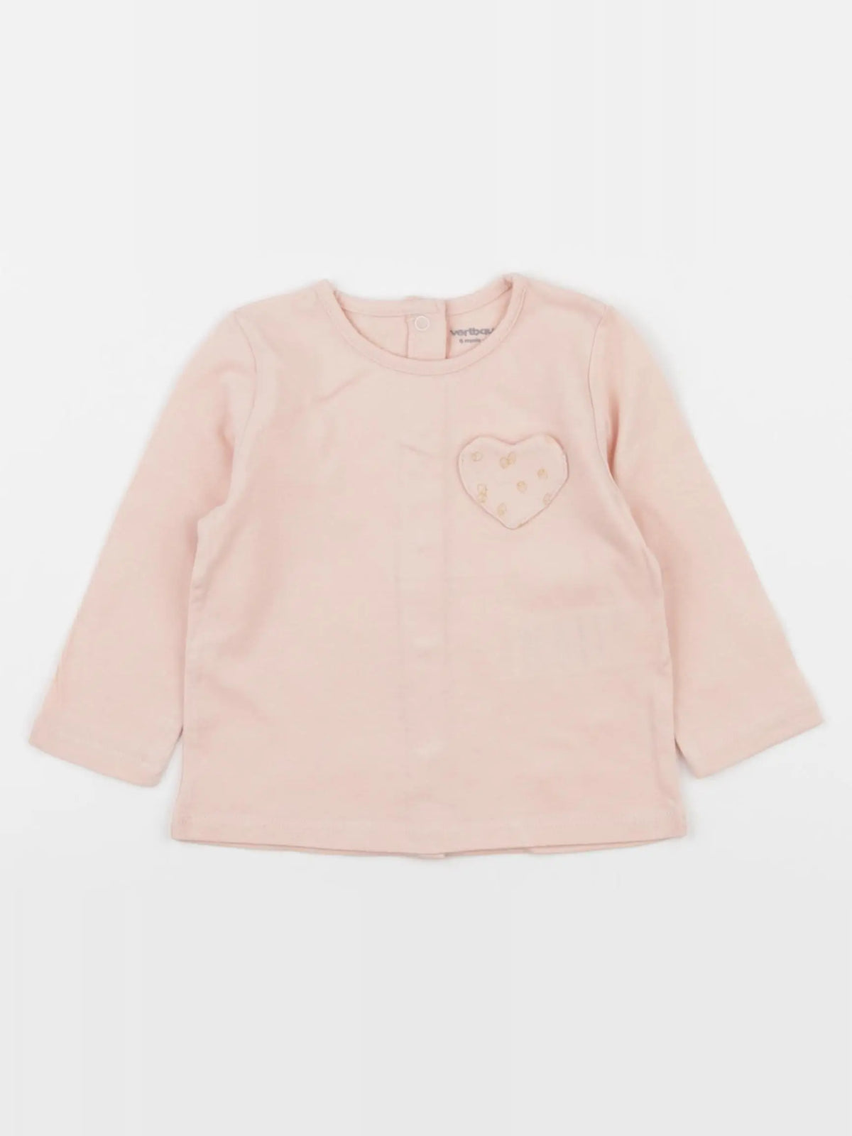 Vertbaudet - tee-shirt rose - 6 mois