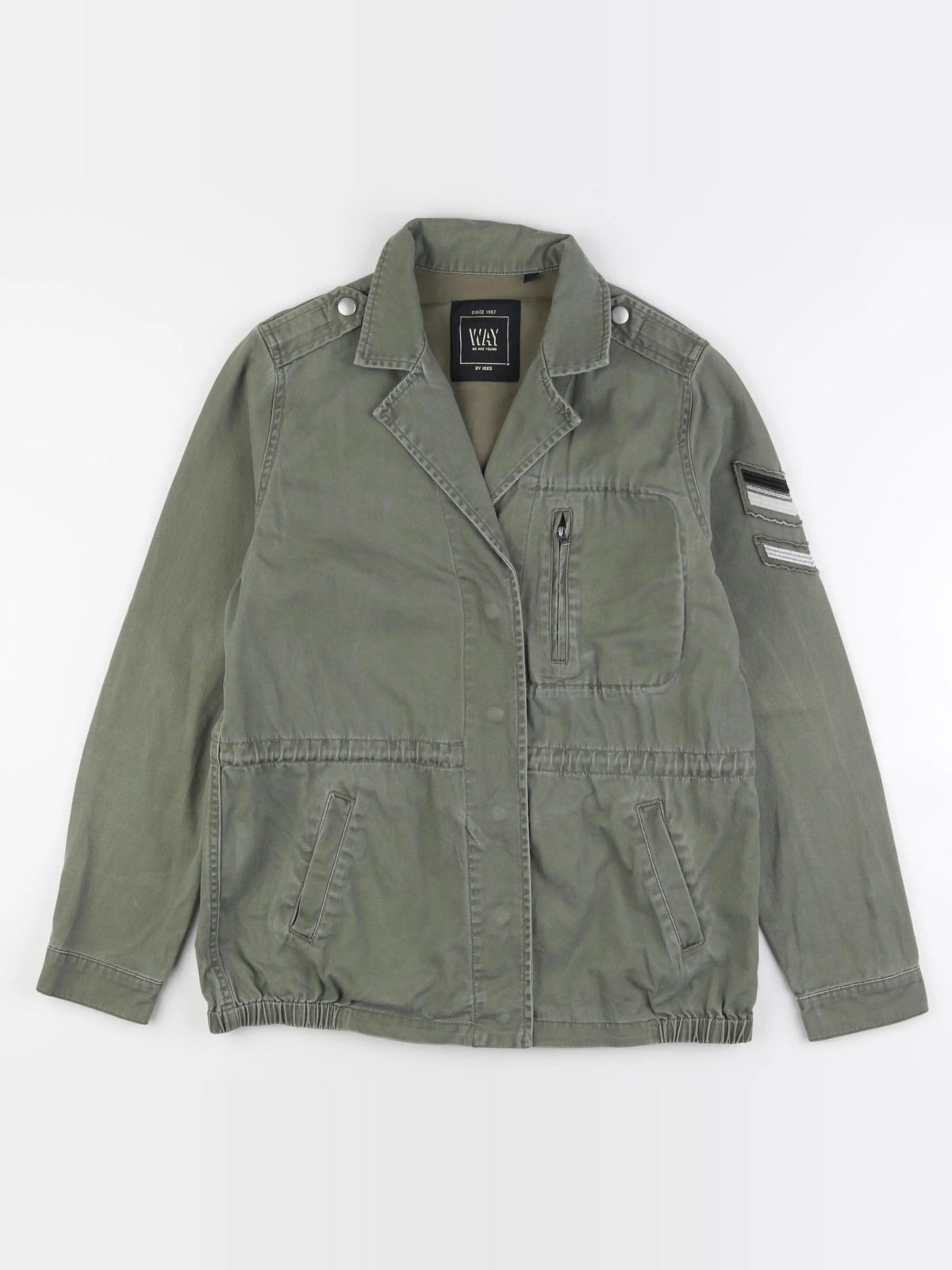 IKKS - veste imprimé au dos vert - 14 ans