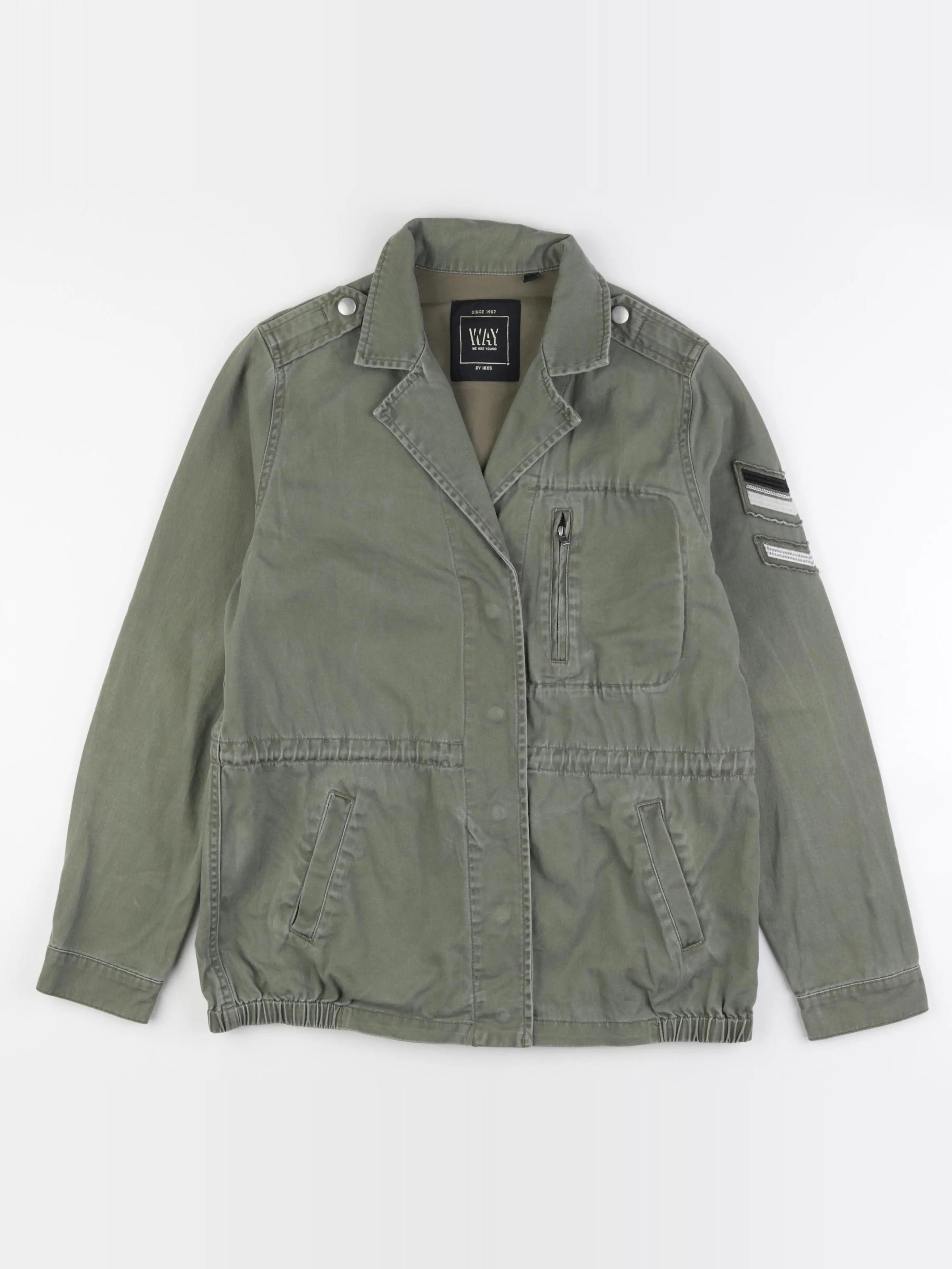 IKKS - veste imprimé au dos vert - 14 ans
