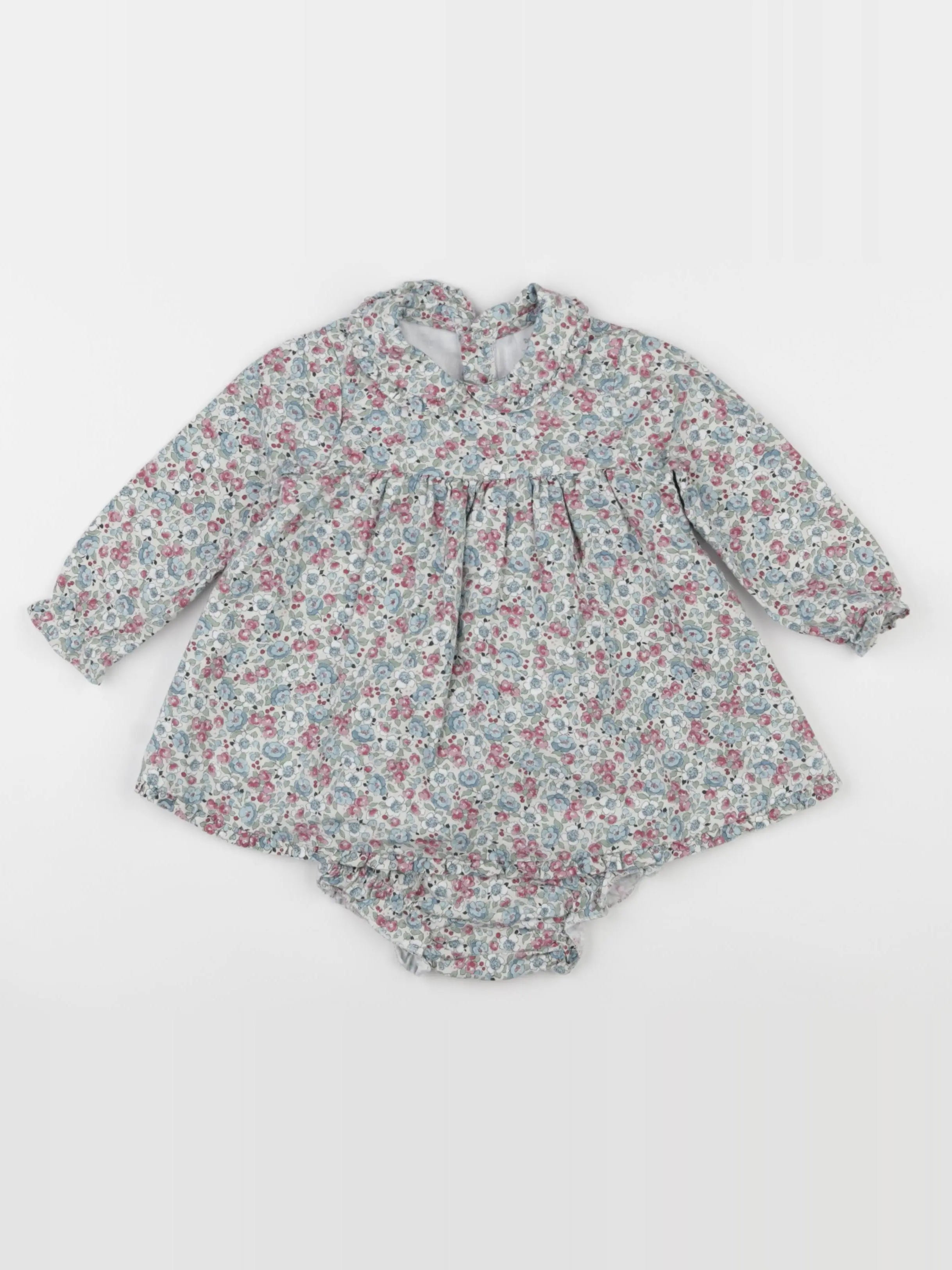 Dona Carmen - robe bleu, rose, vert - 12 mois
