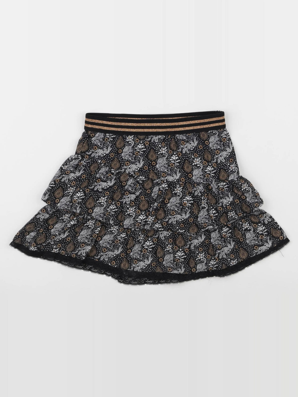 IKKS - jupe noir, marron - 8 ans