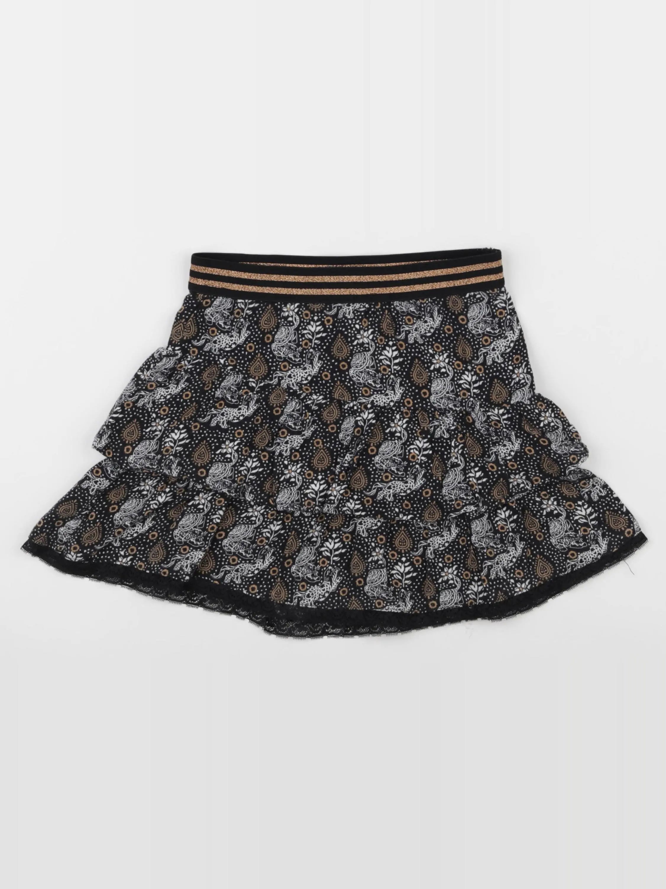 IKKS - jupe noir, marron - 8 ans