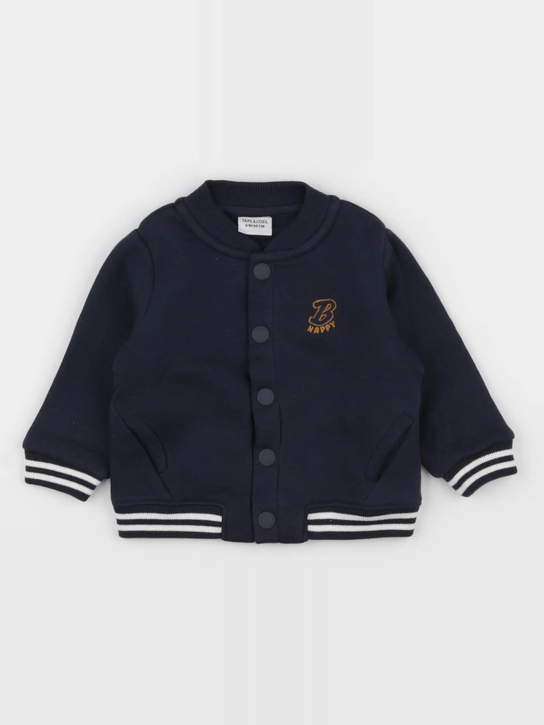 Tape à l'oeil - sweat bleu - 6 mois