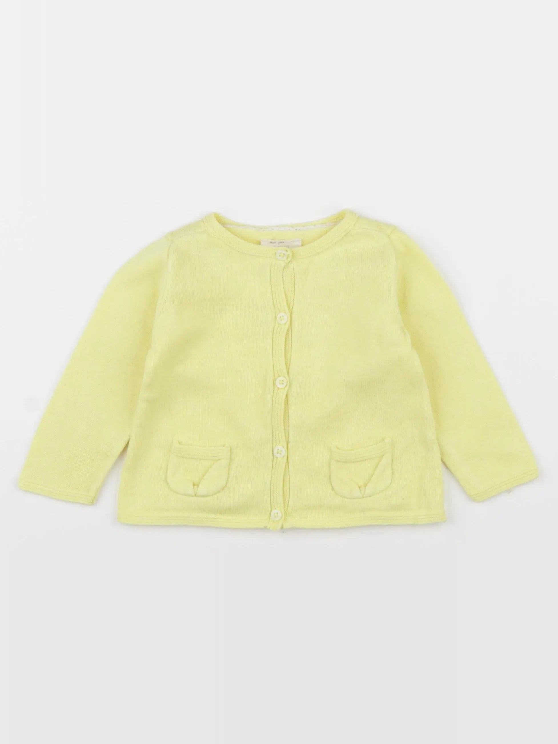 Cyrillus - gilet jaune - 6 mois