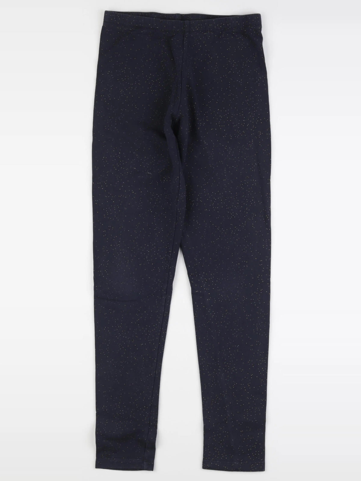 Monoprix - legging bleu, or - 14 ans