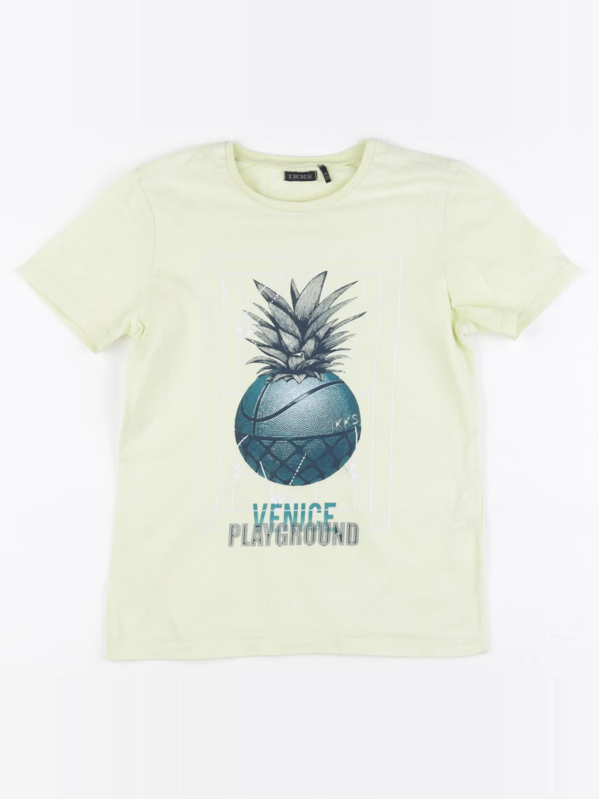 IKKS - tee-shirt jaune - 8 ans