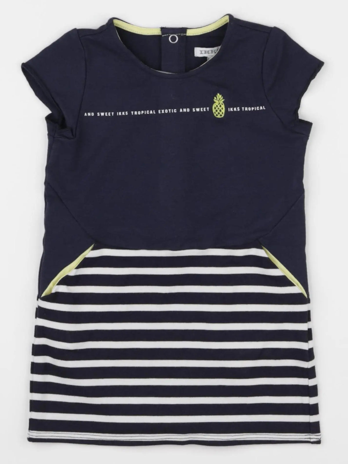 IKKS - robe bleu, blanc - 18 mois