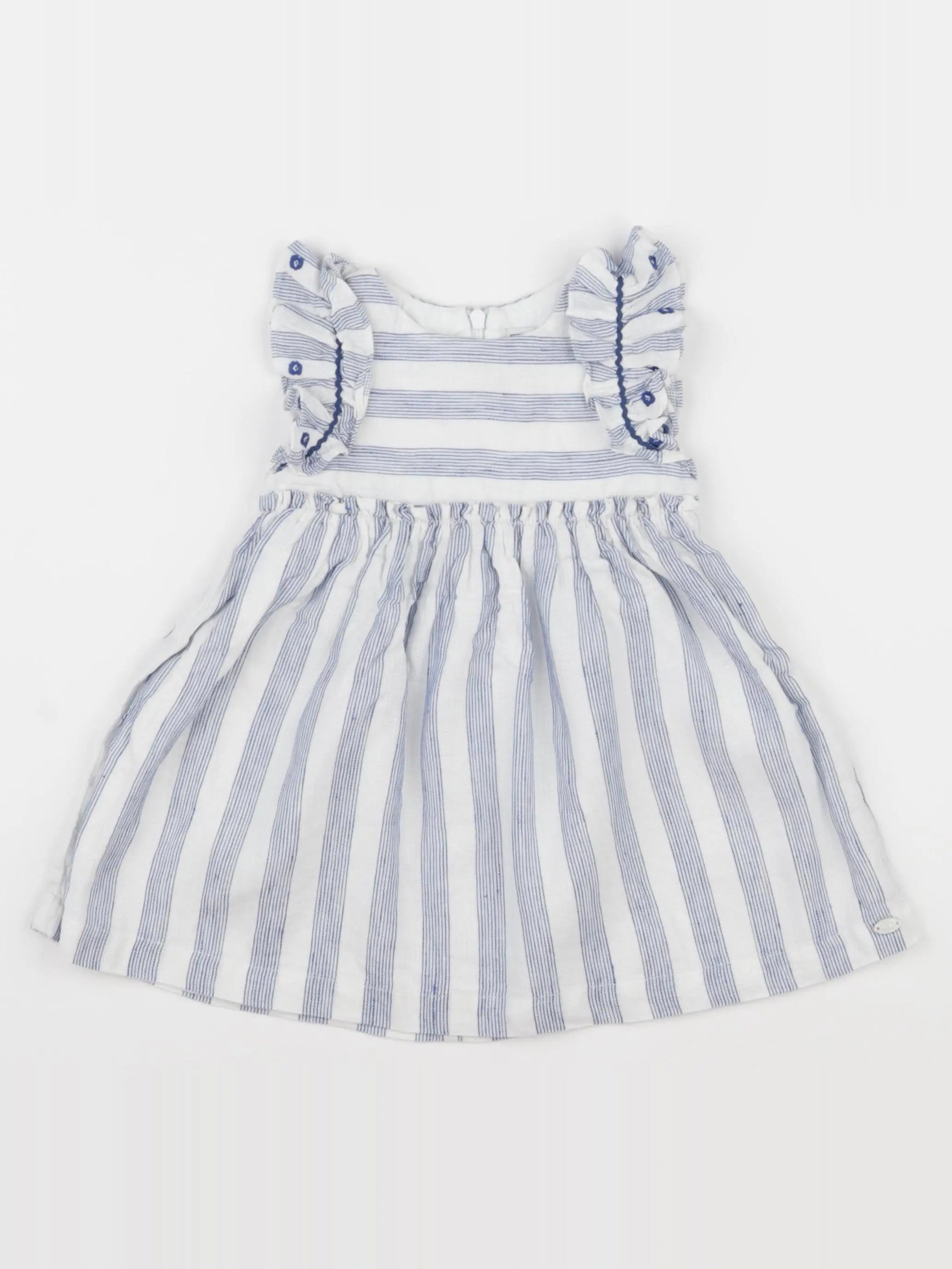 Tartine & Chocolat - robe blanc, bleu - 1 an