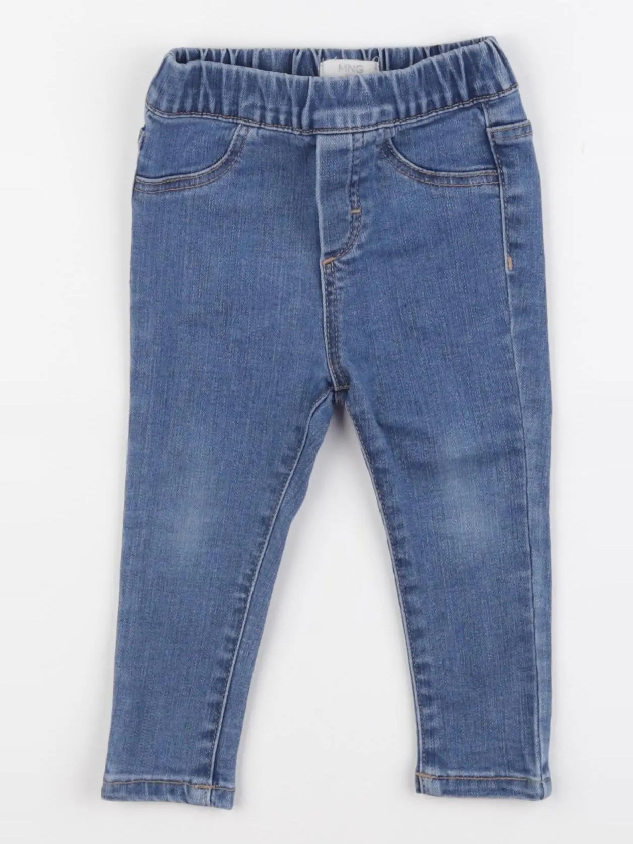 Mango - jegging bleu - 9/12 mois