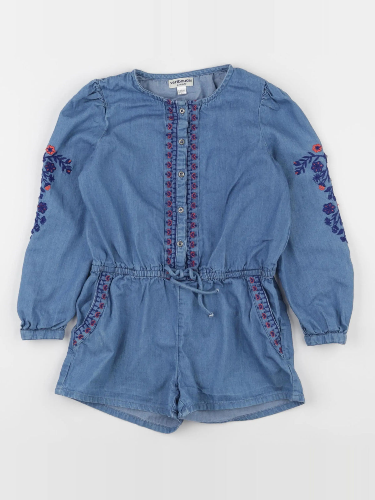 Vertbaudet - combinaison bleu - 7 ans