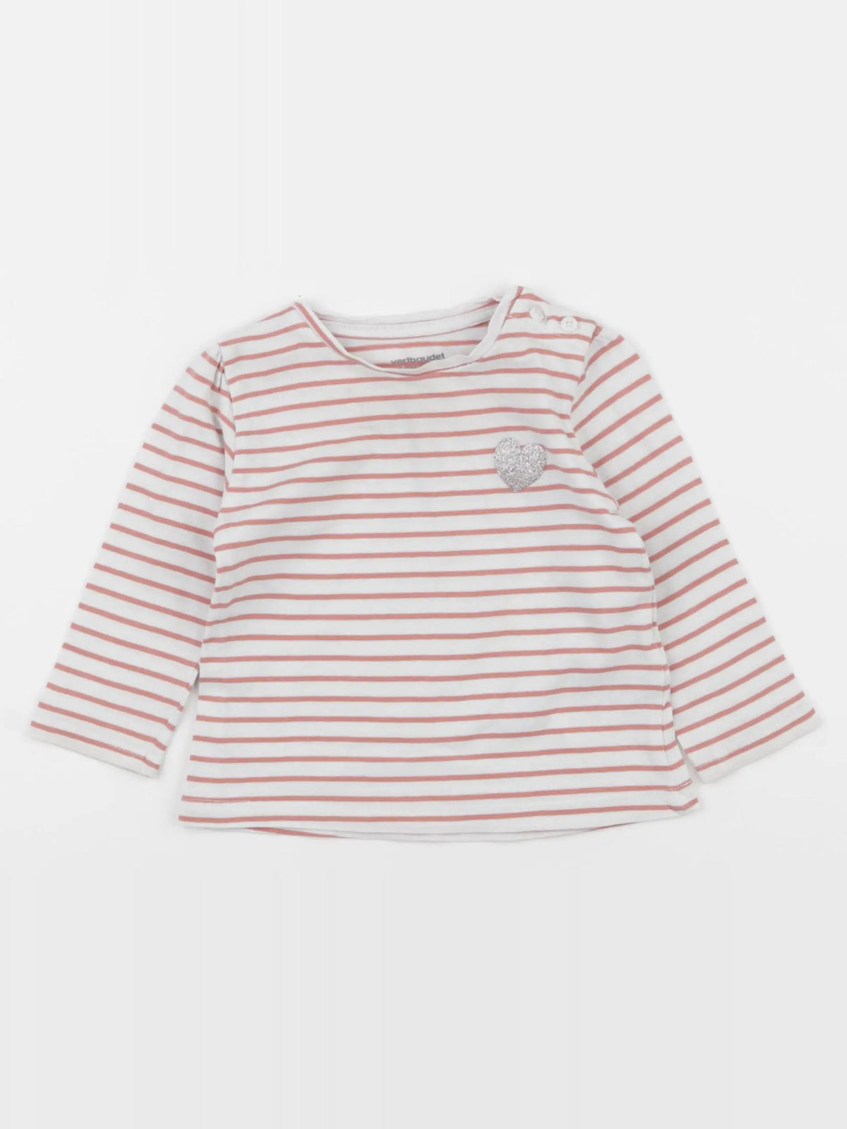 Vertbaudet - tee-shirt blanc - 9 mois