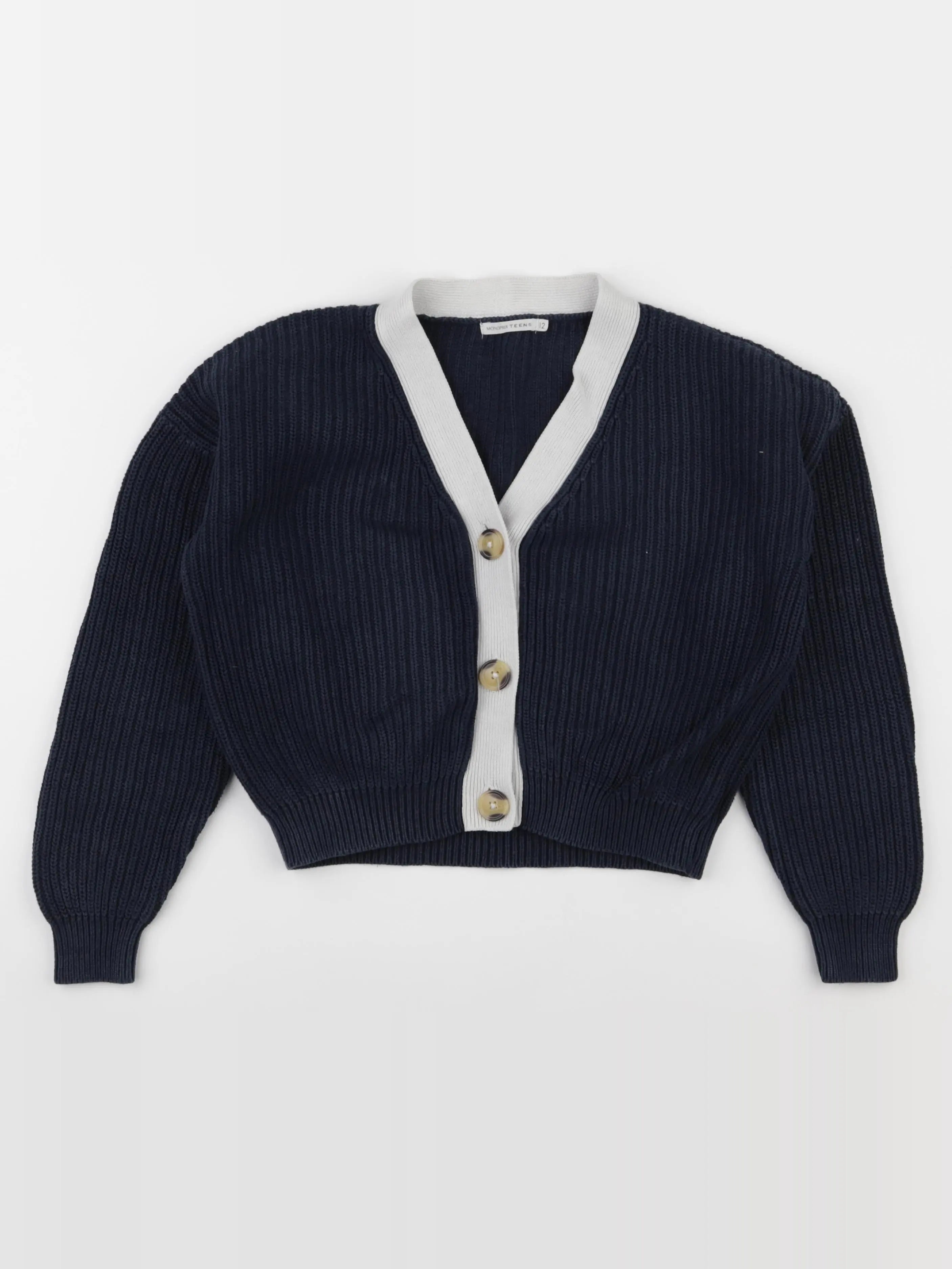 Monoprix - gilet bleu - 12 ans