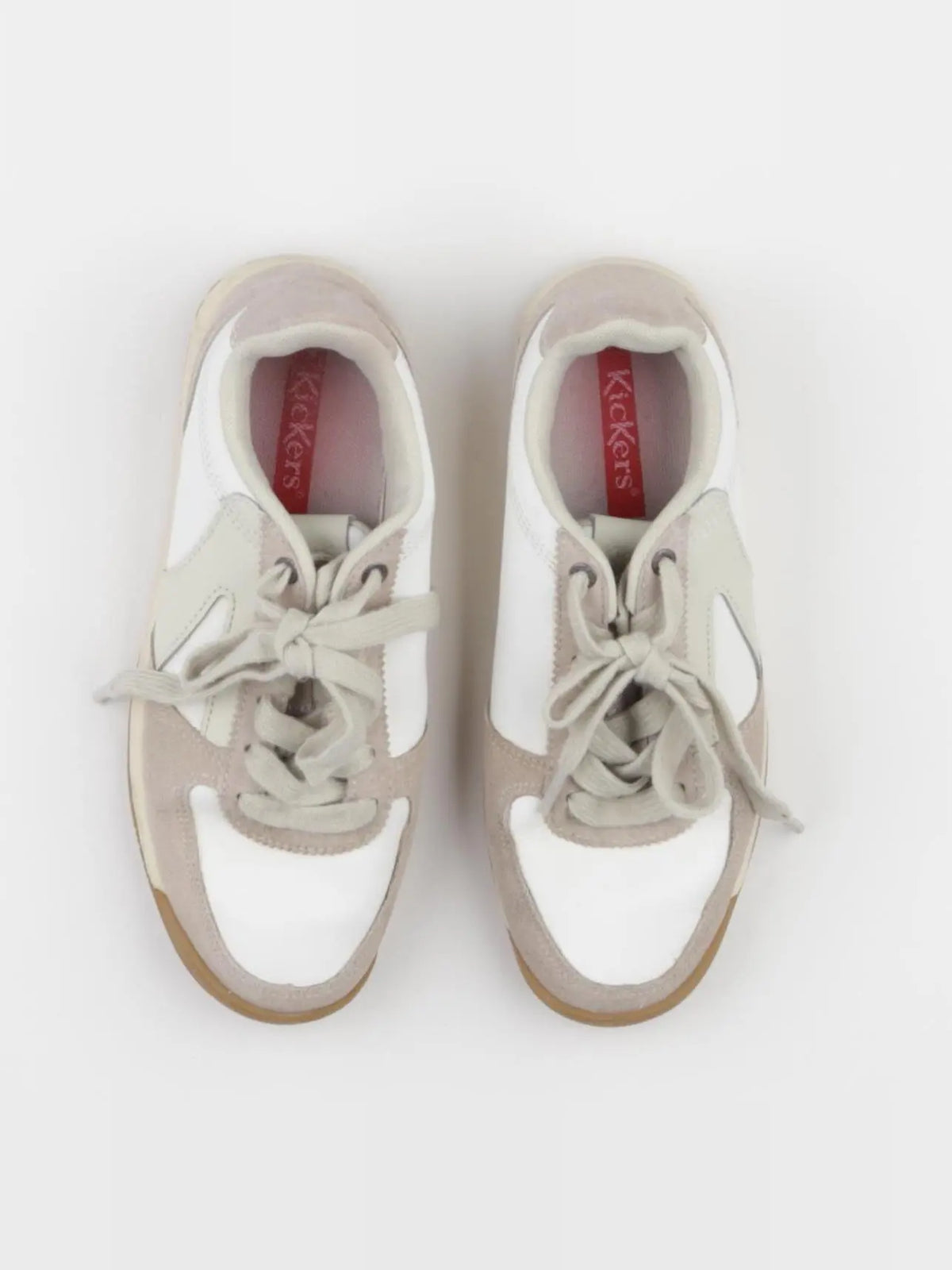 Kickers - baskets blanc, beige - pointure 37