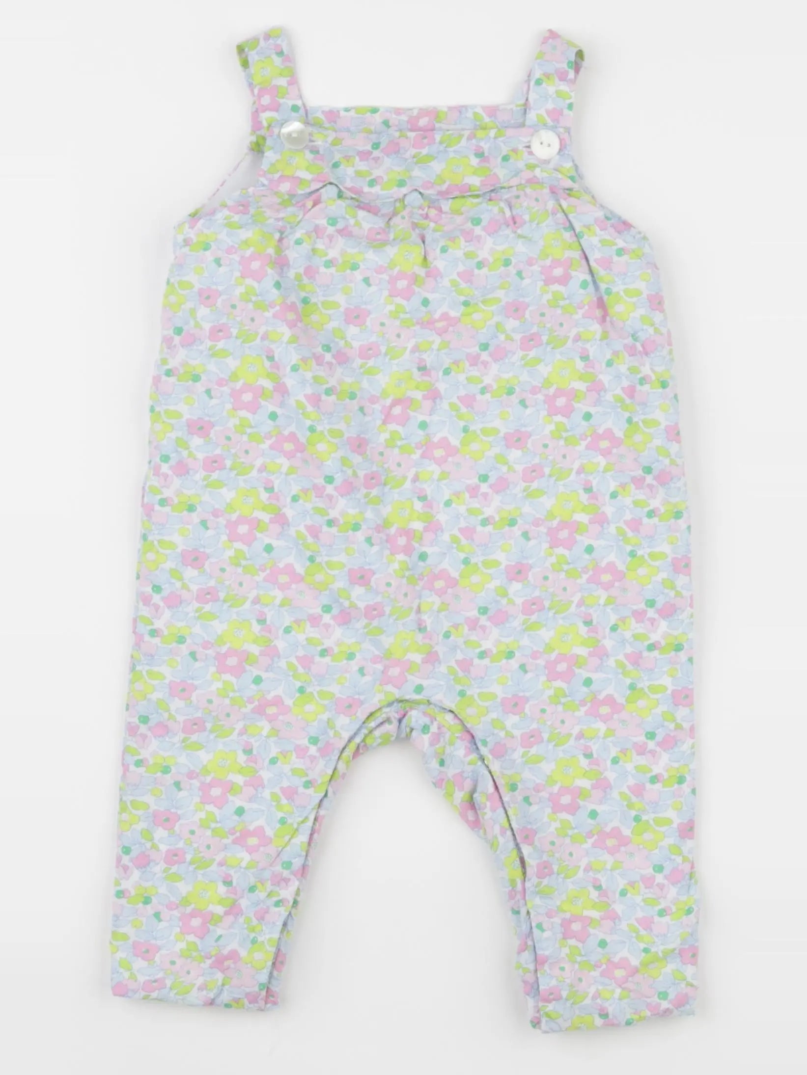 Jacadi - combinaison doublé, liberty multicolore - 6 mois