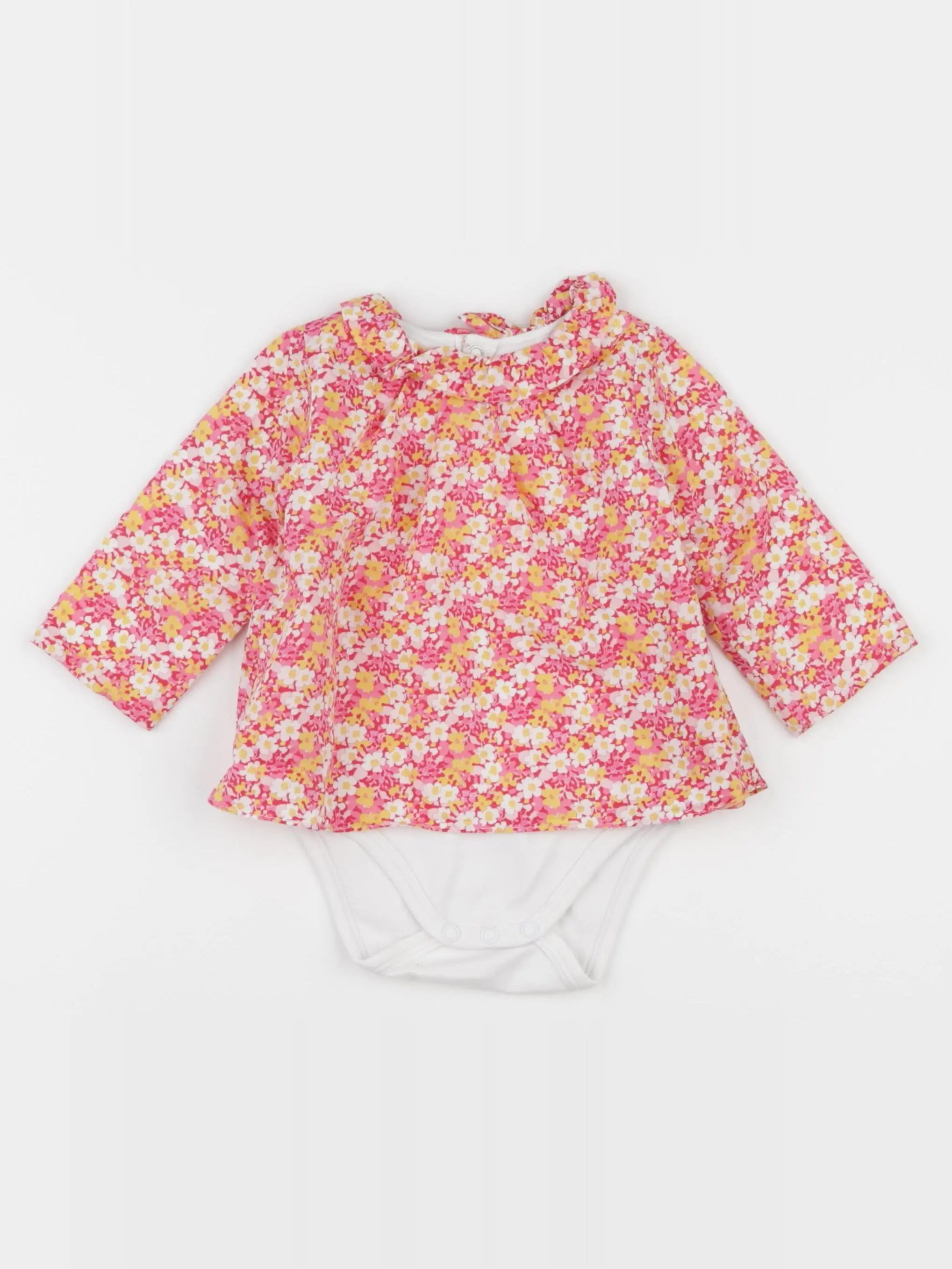 Jacadi - body blouse liberty rose - 6 mois
