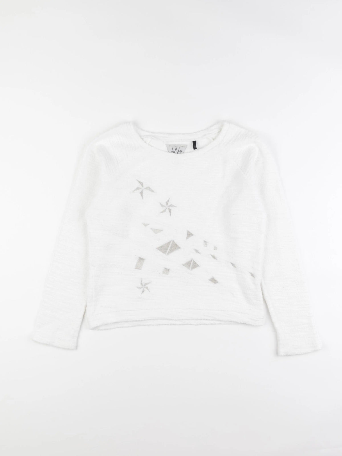 IKKS - sweat blanc - 10 ans