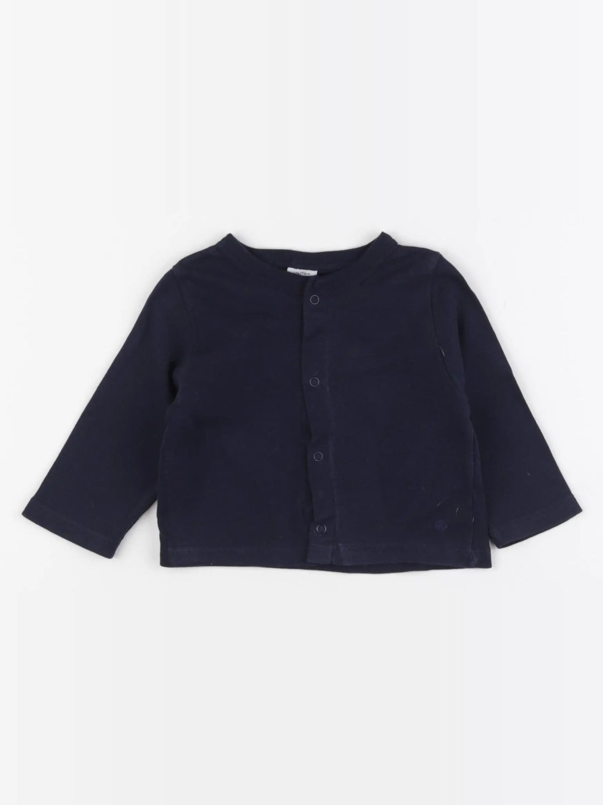 Petit Bateau - tee-shirt bleu - 12 mois