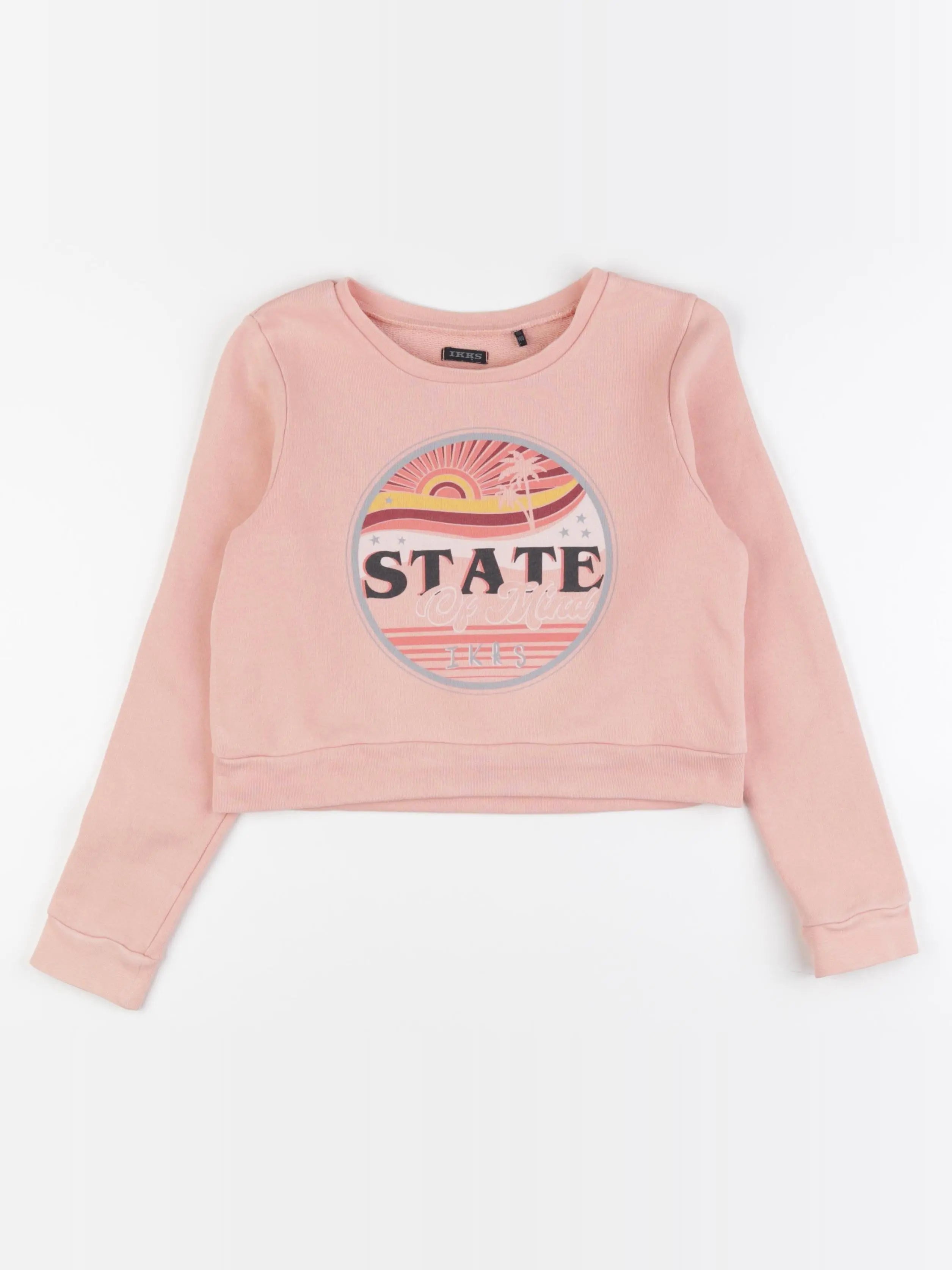 IKKS - sweat orange - 10 ans