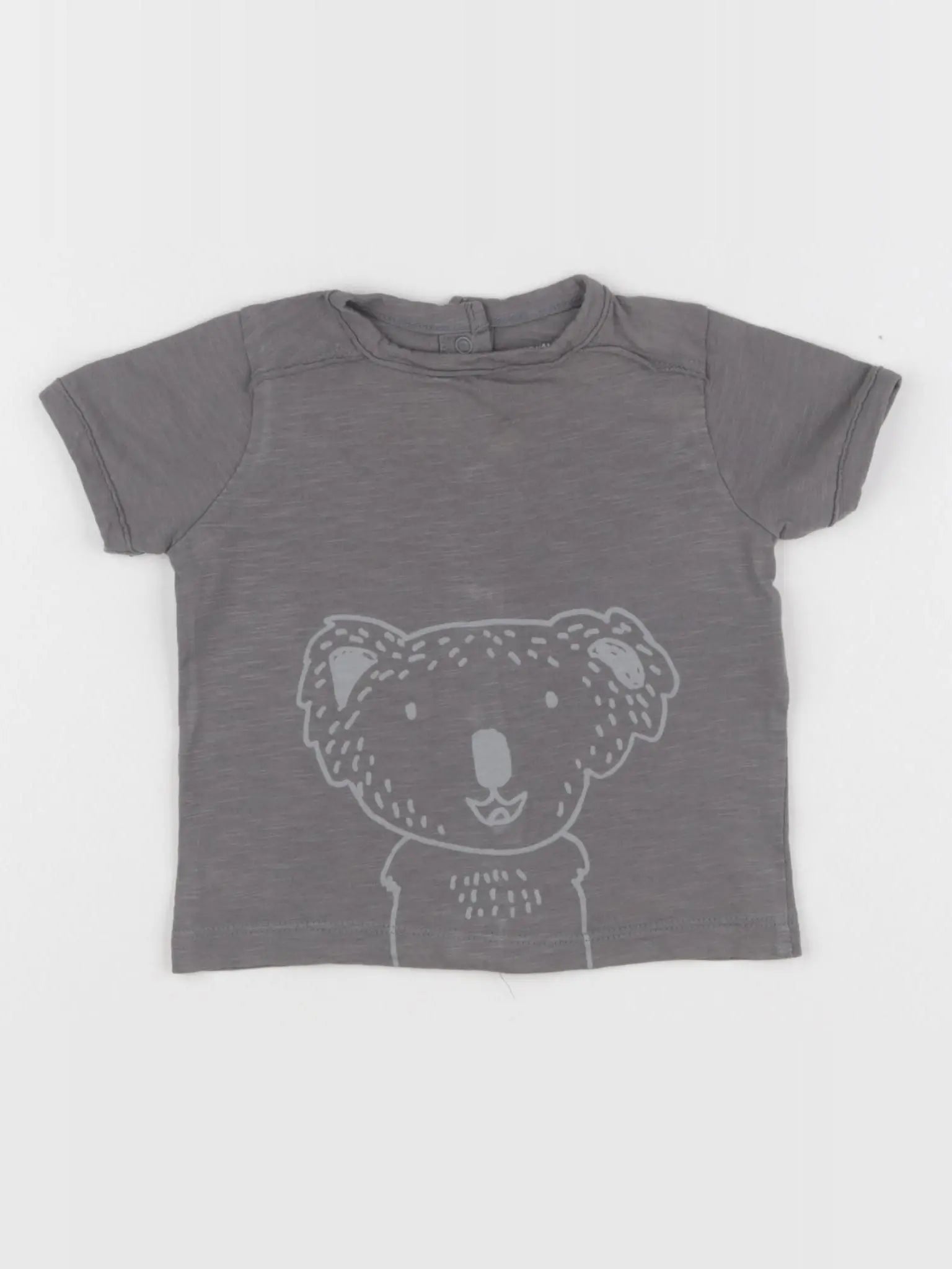 Vertbaudet - tee-shirt gris - 6 mois
