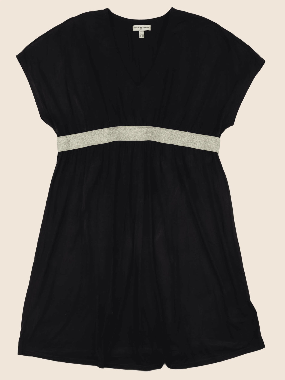 Envie de fraise - robe grossesse noir, or - 42 à 44