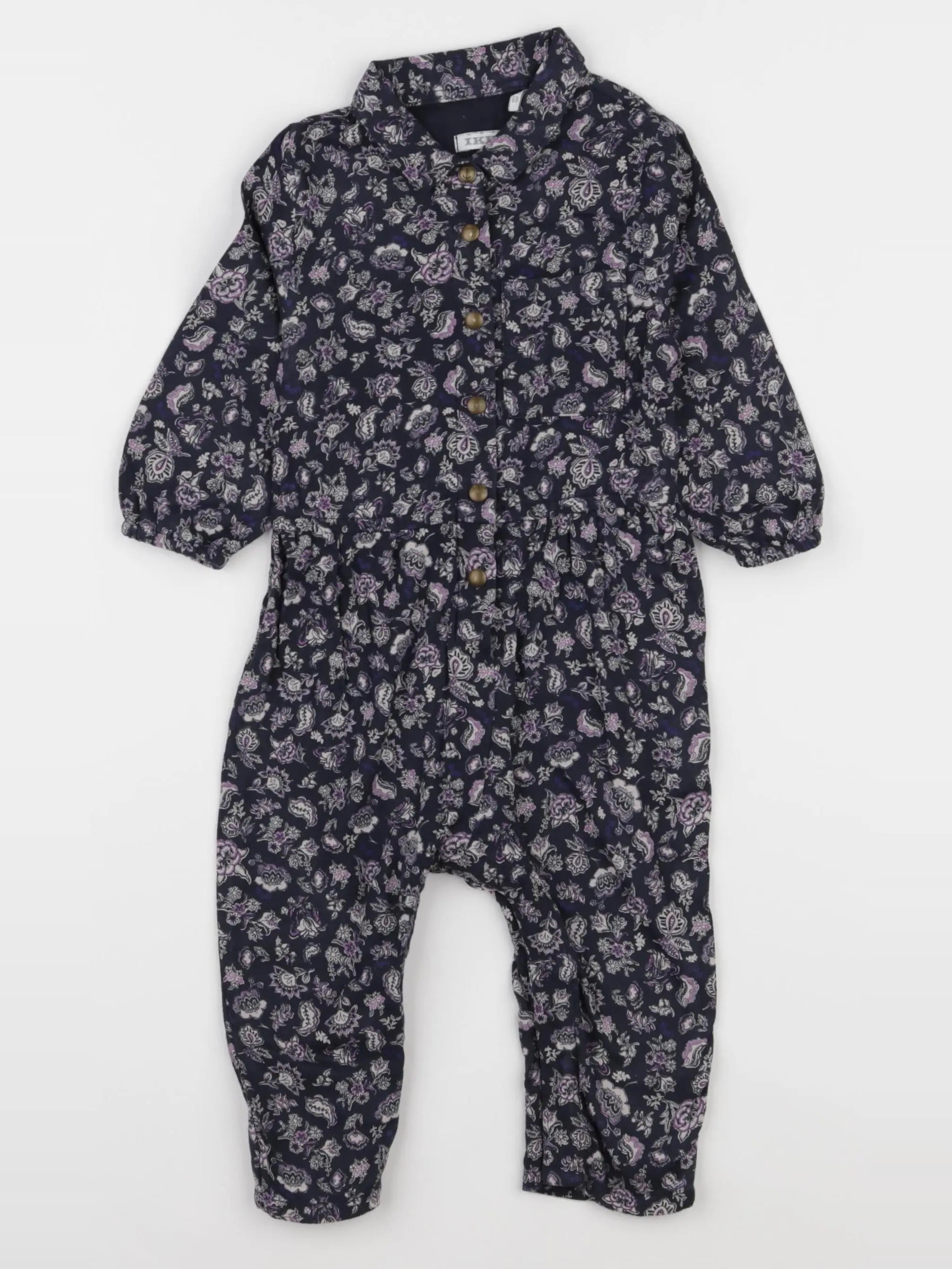 IKKS - combinaison bleu, violet - 6 mois