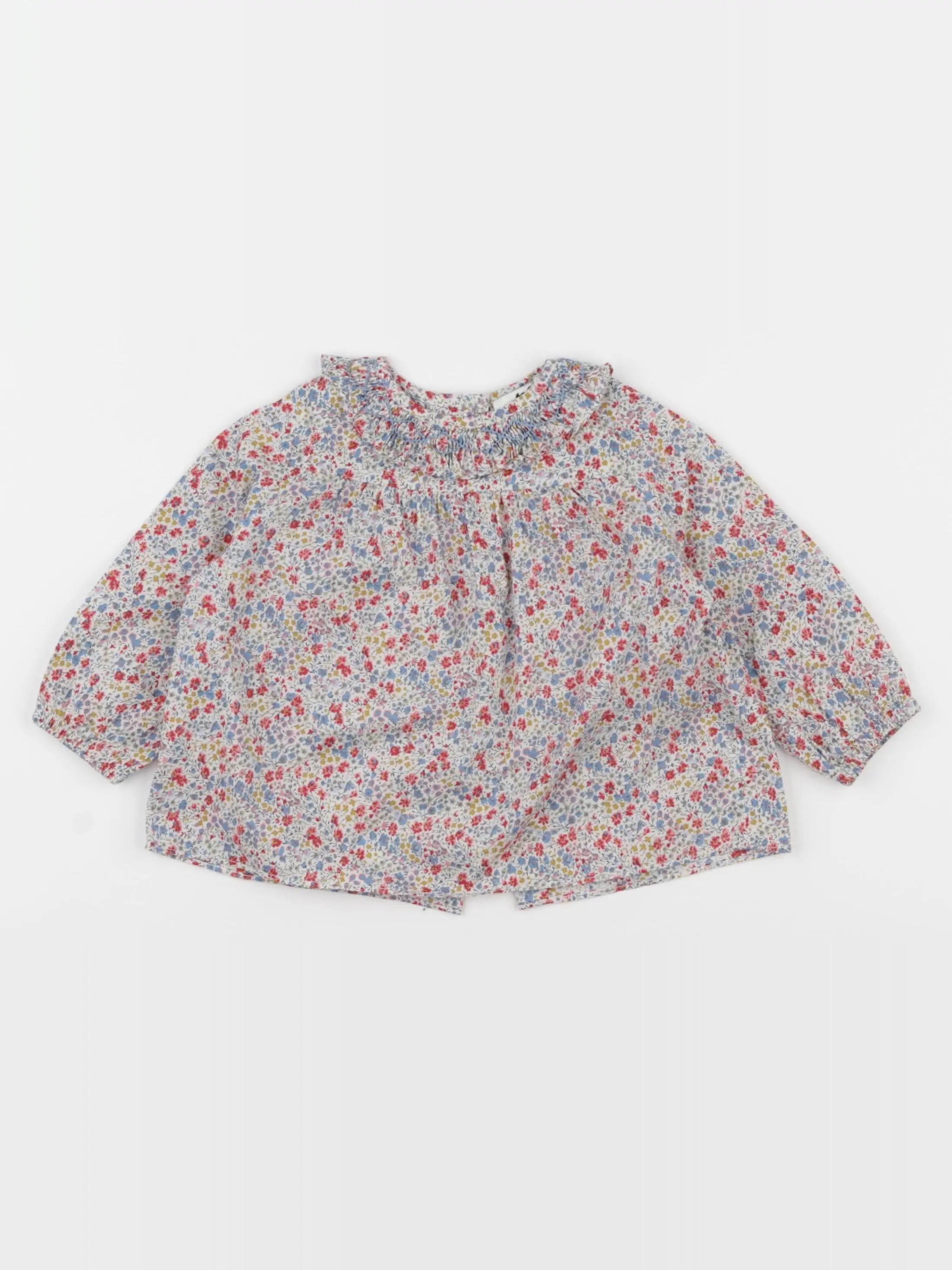 Cyrillus - blouse multicolore - 12 mois