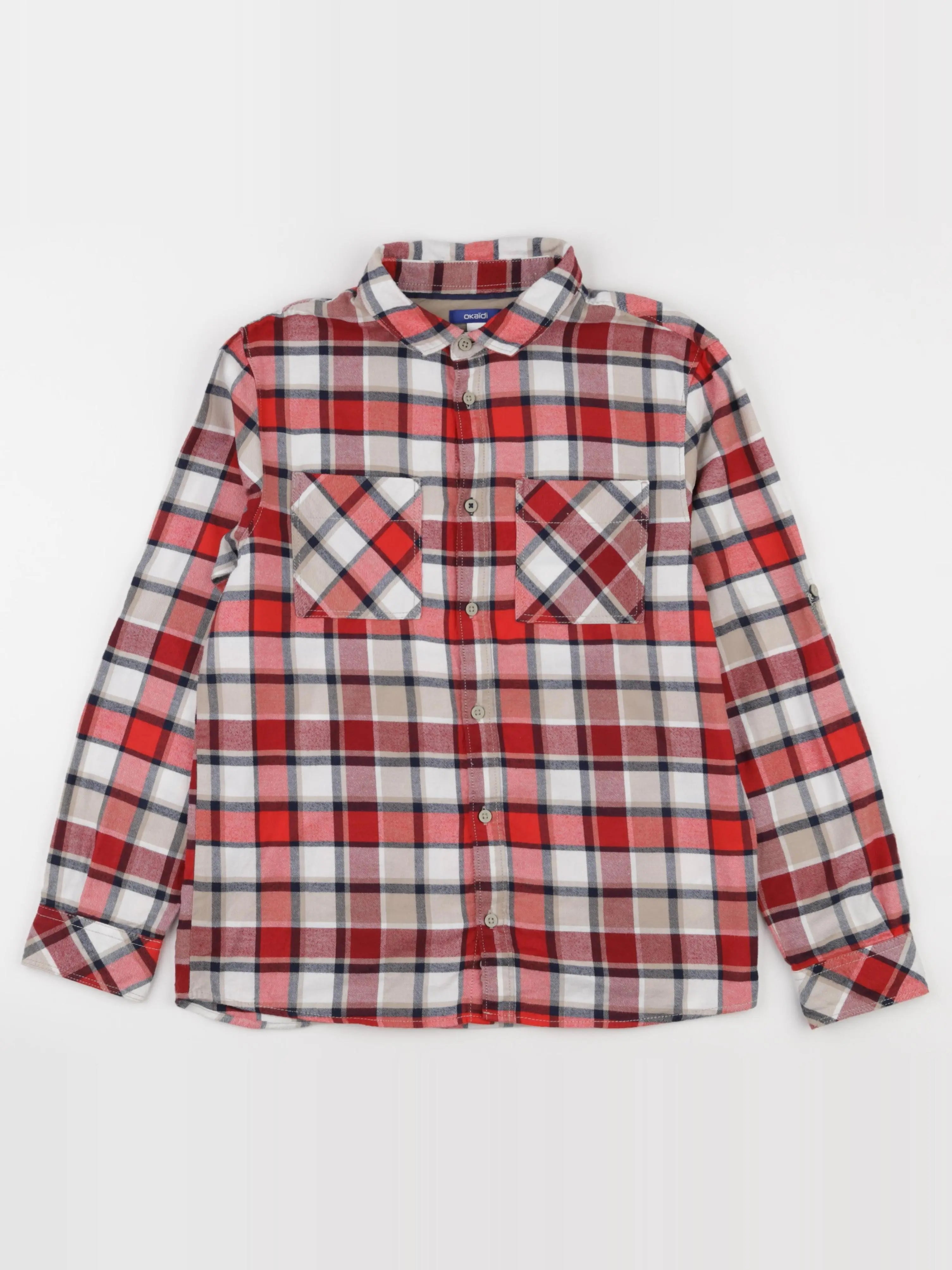 Okaidi - chemise rouge - 12 ans