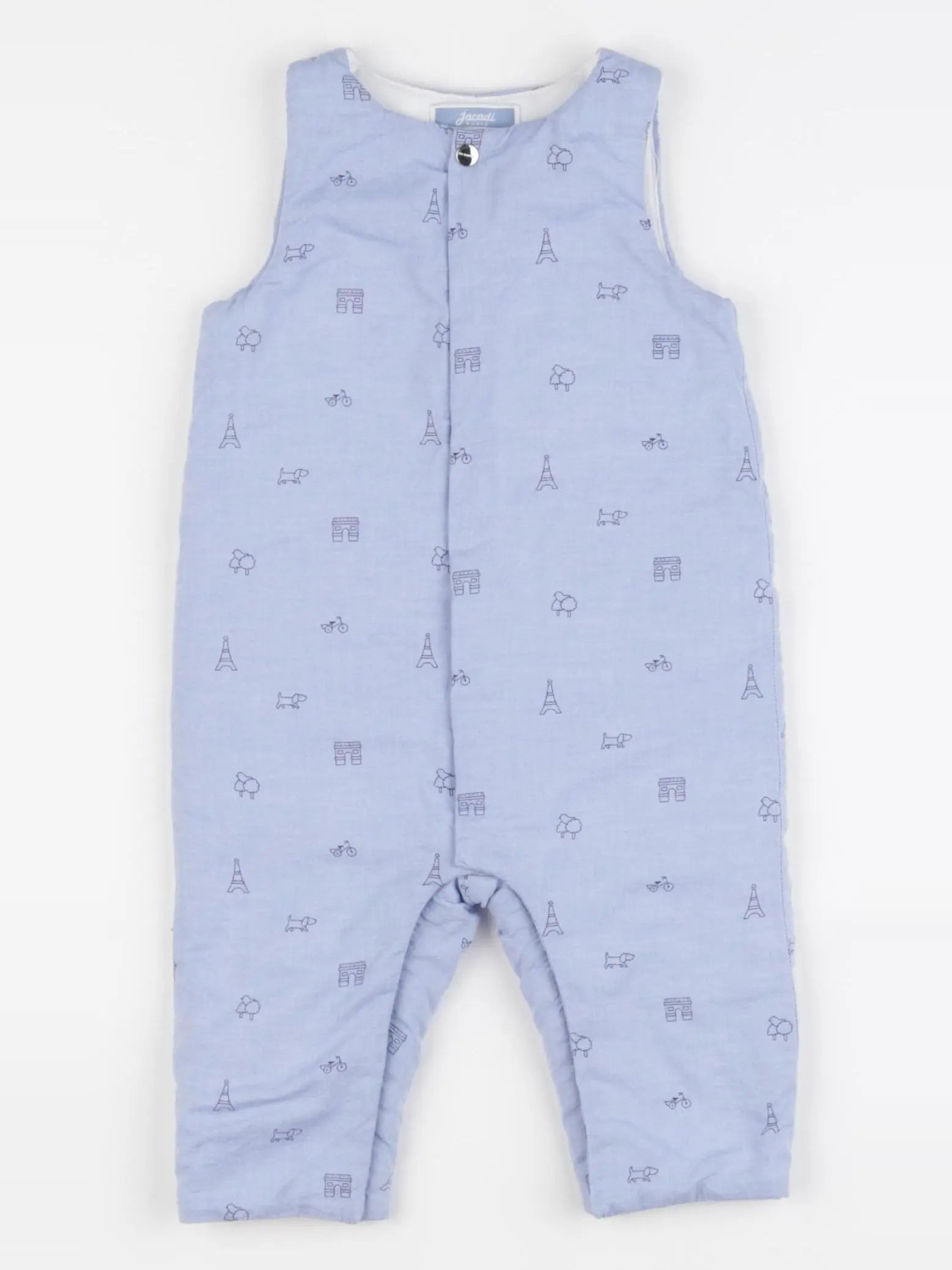 Jacadi - combinaison doublé bleu - 6 mois