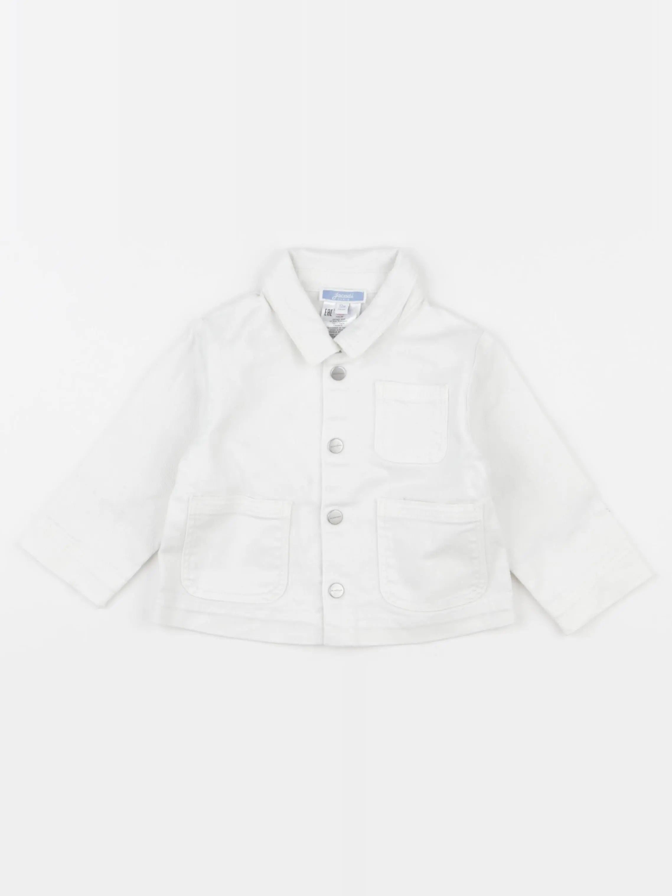 Jacadi - veste blanc - 12 mois