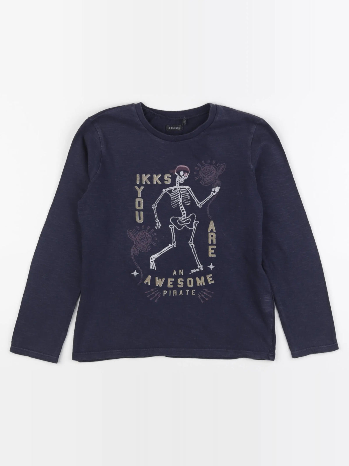 IKKS - tee-shirt bleu - 8 ans