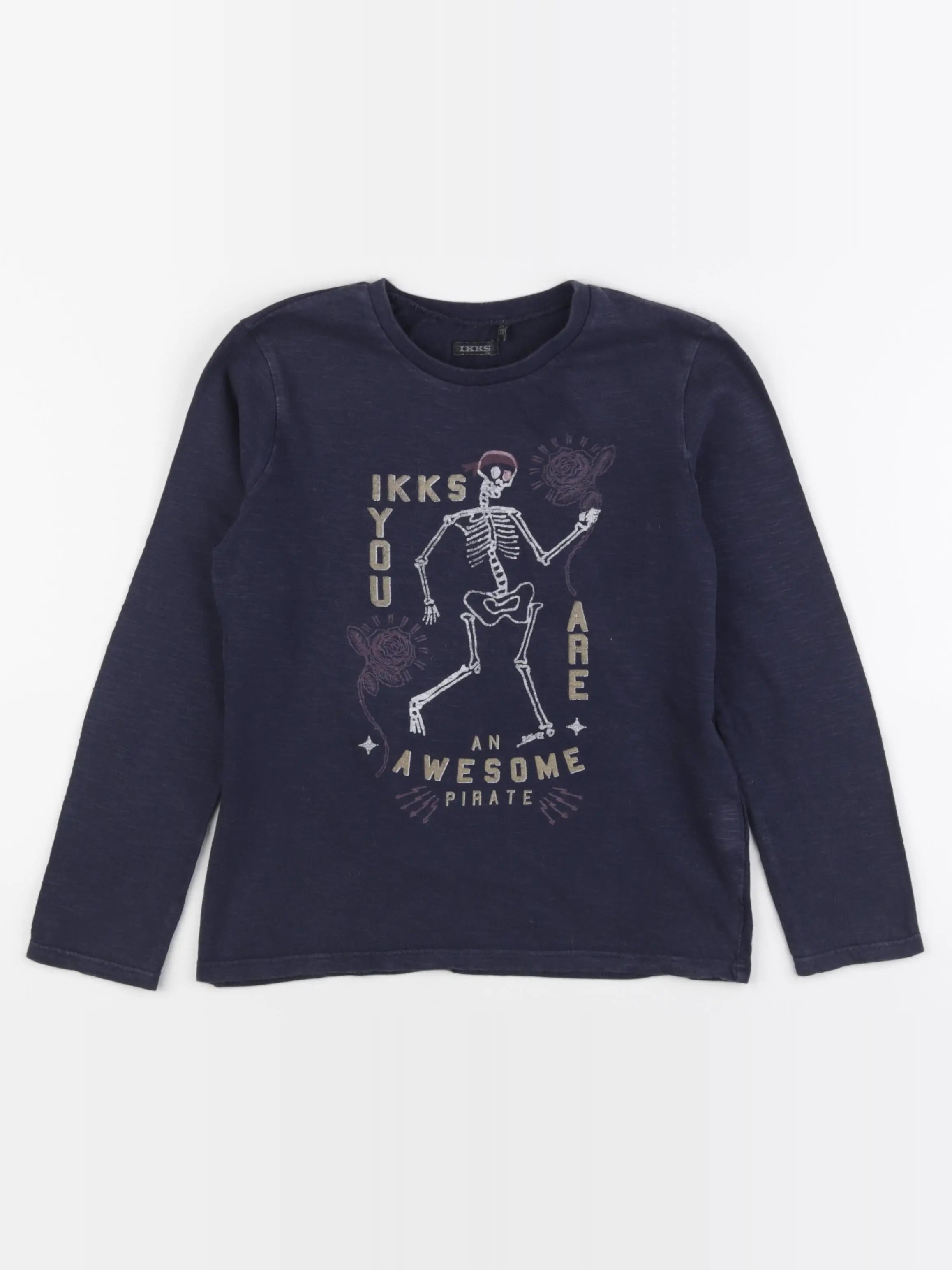 IKKS - tee-shirt bleu - 8 ans