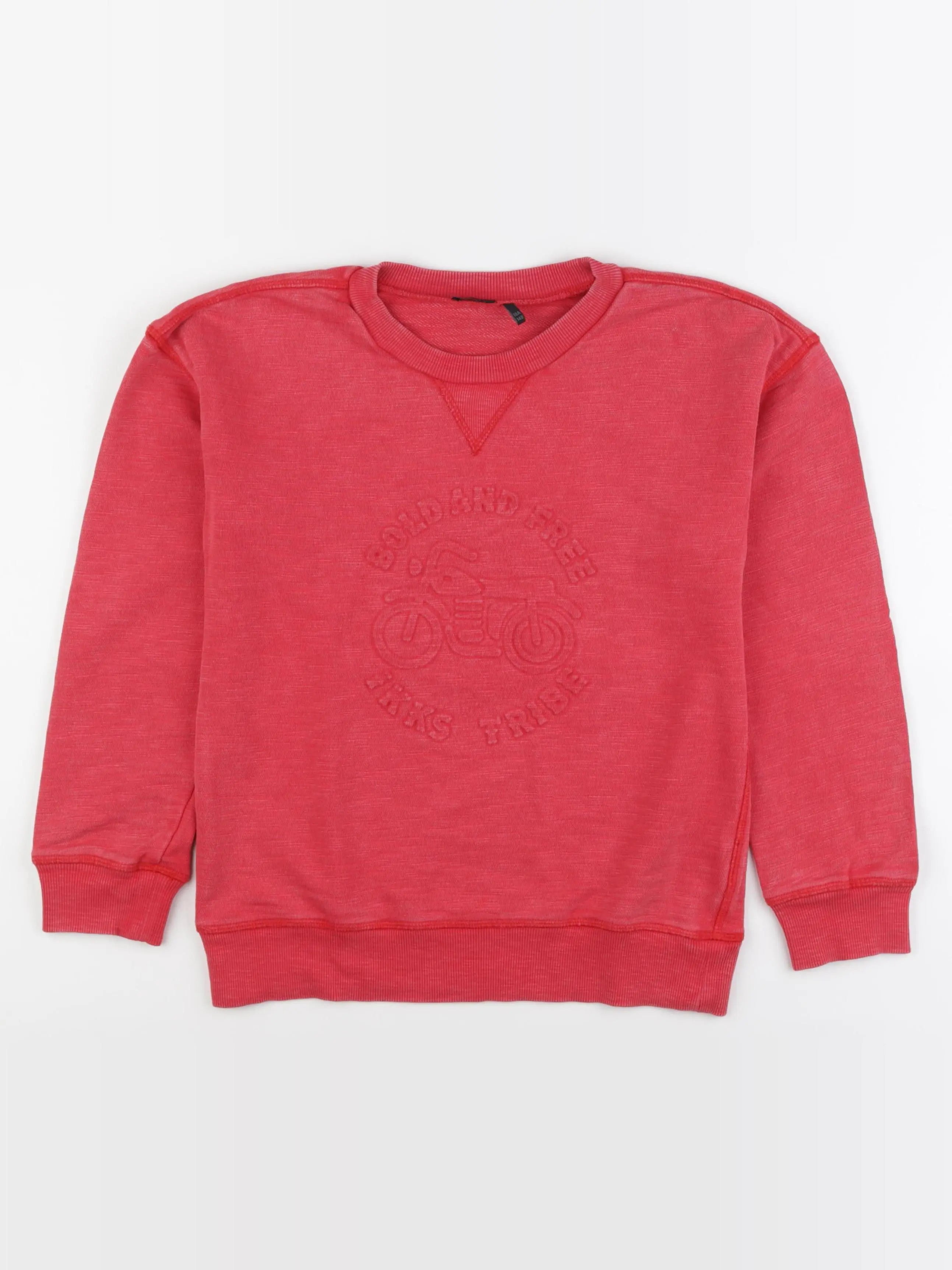 IKKS - sweat rouge - 10 ans