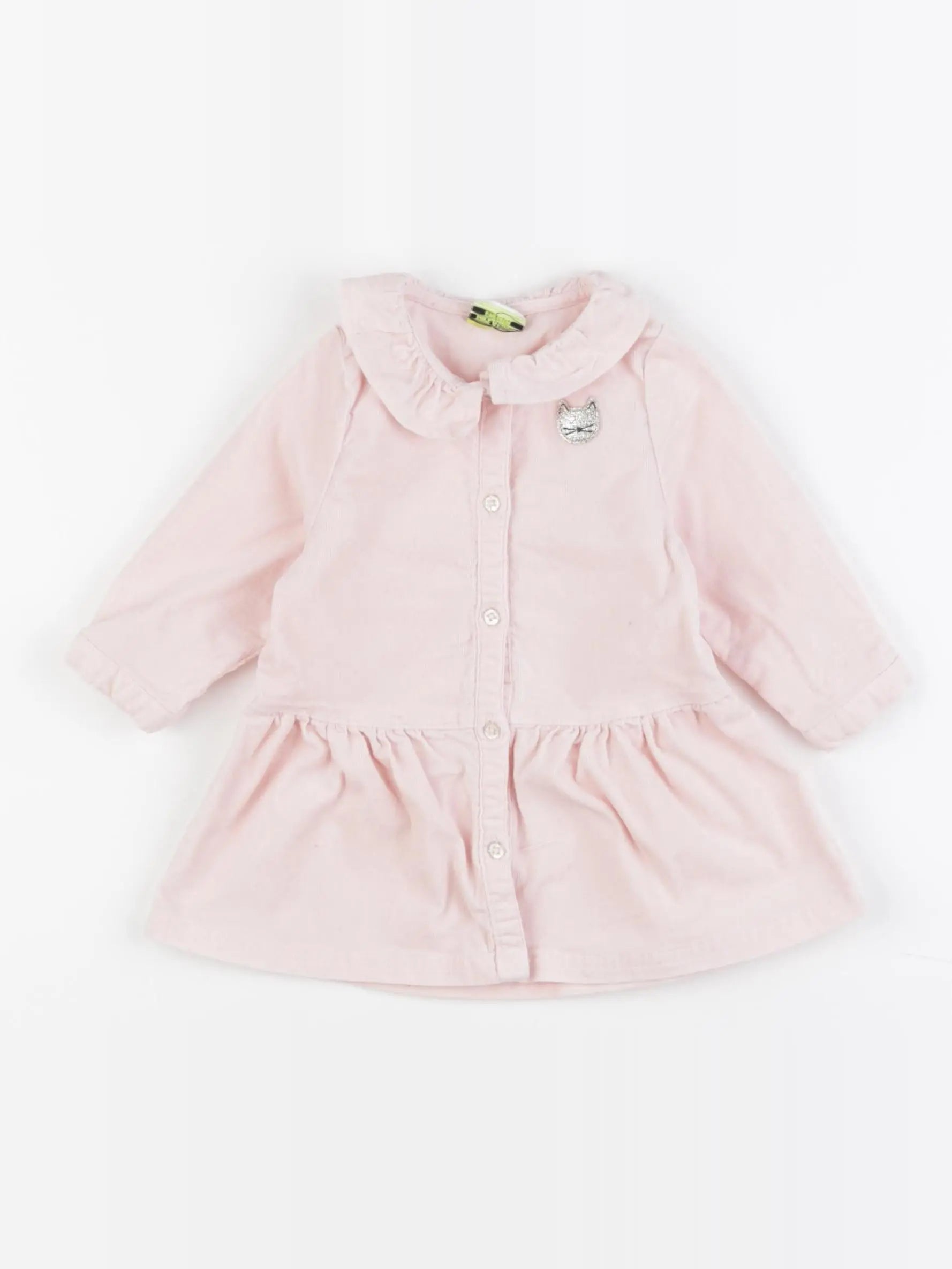 Tape à l'oeil - robe rose, argent - 6 mois