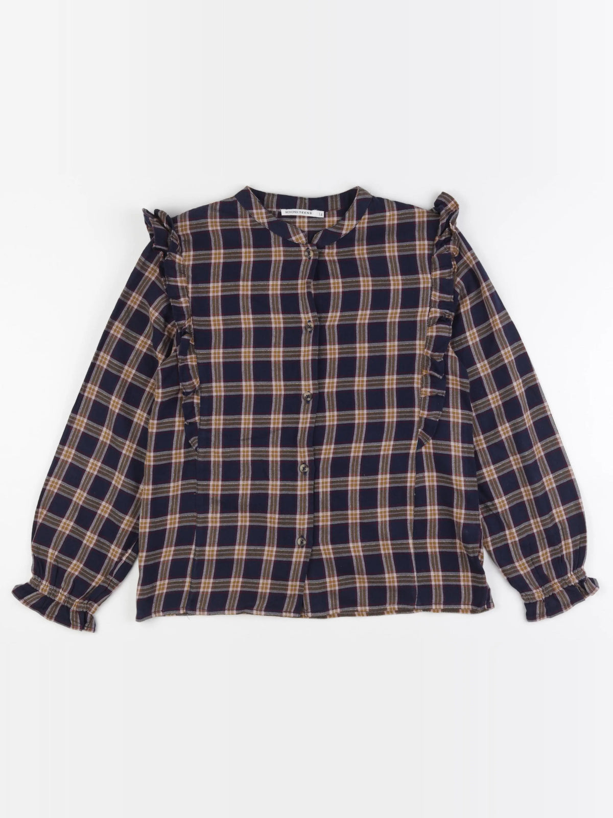 Monoprix - blouse bleu - 14 ans