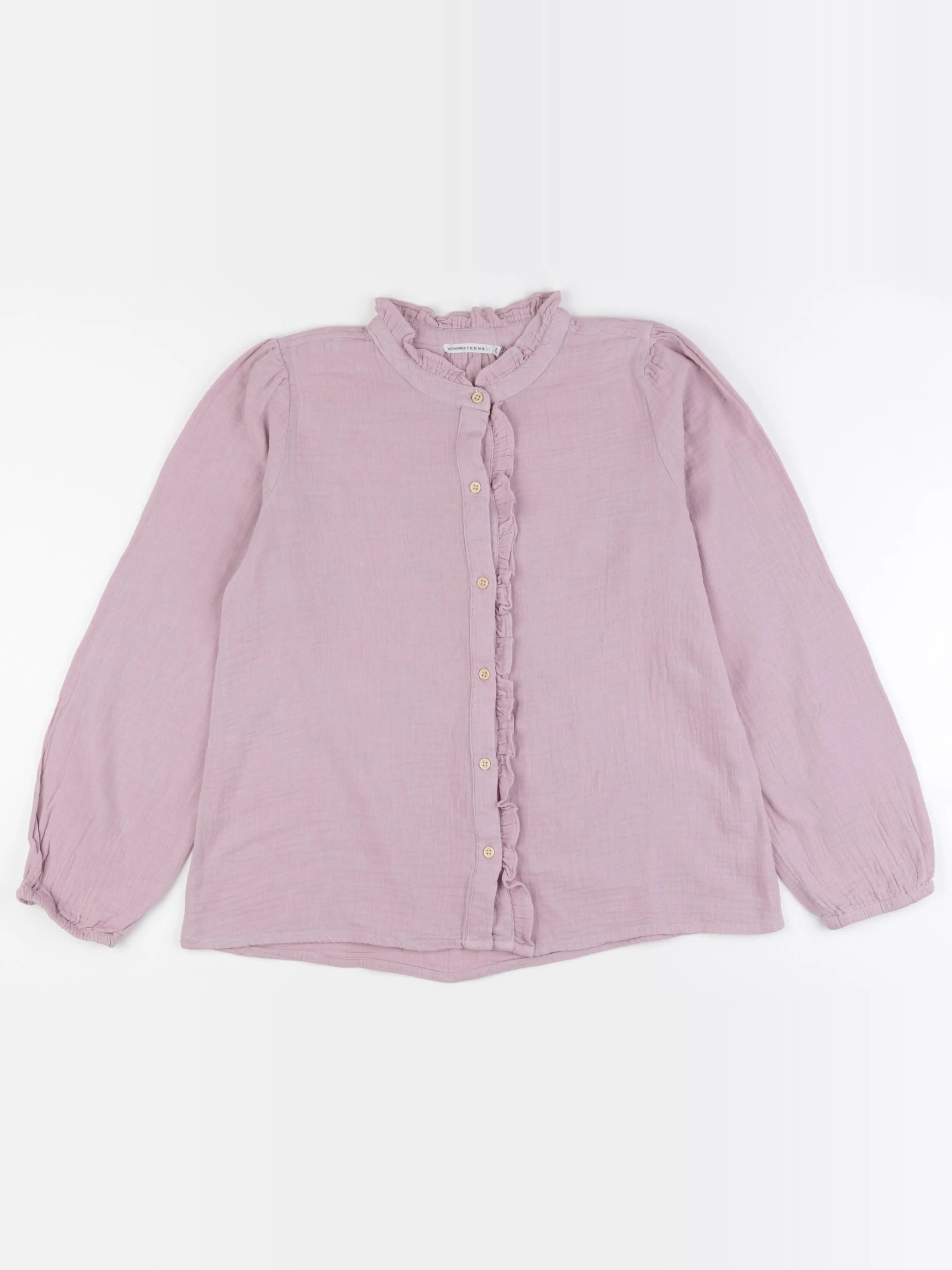 Monoprix - blouse violet - 14 ans