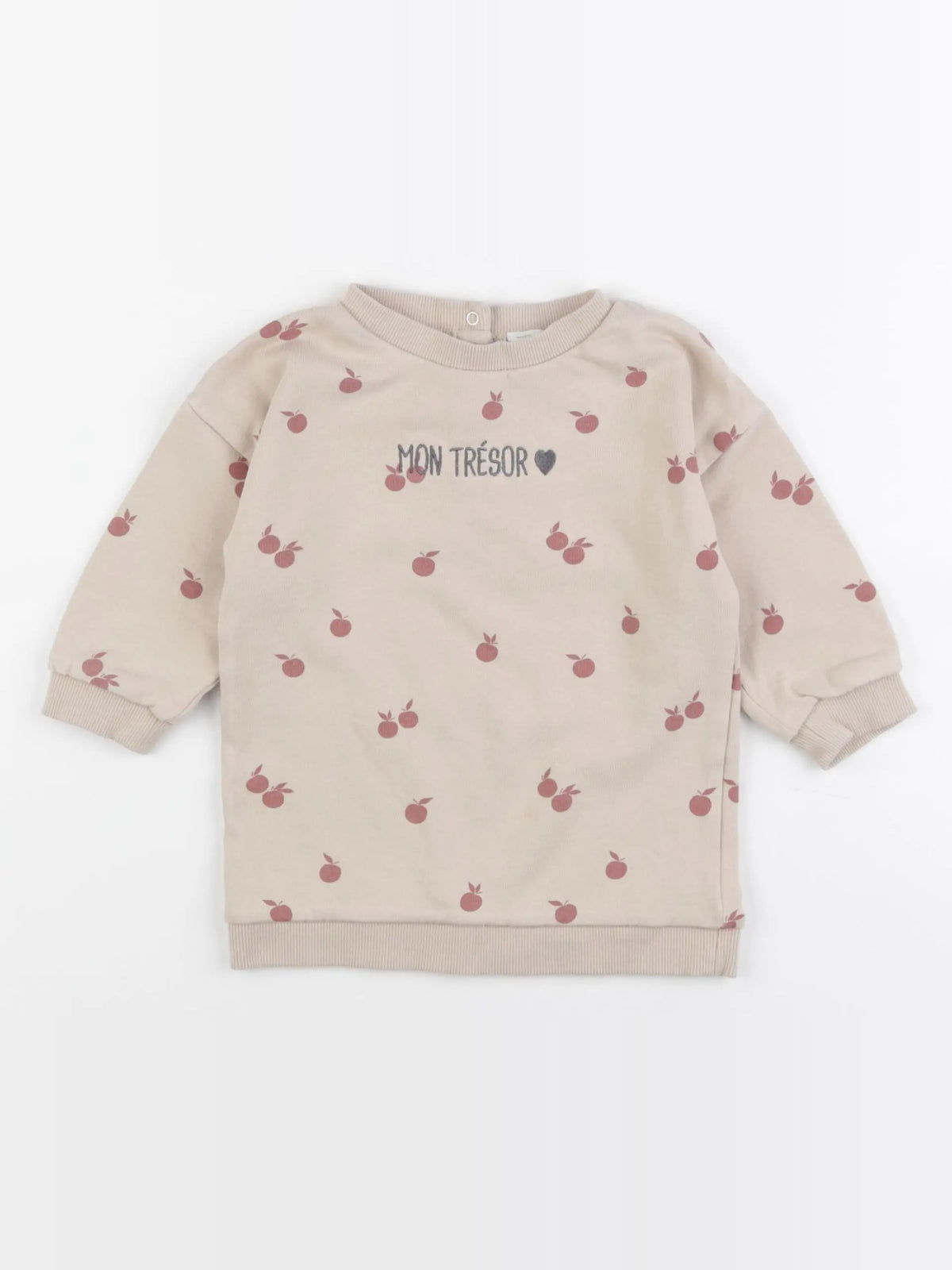 Vertbaudet - robe beige - 18 mois