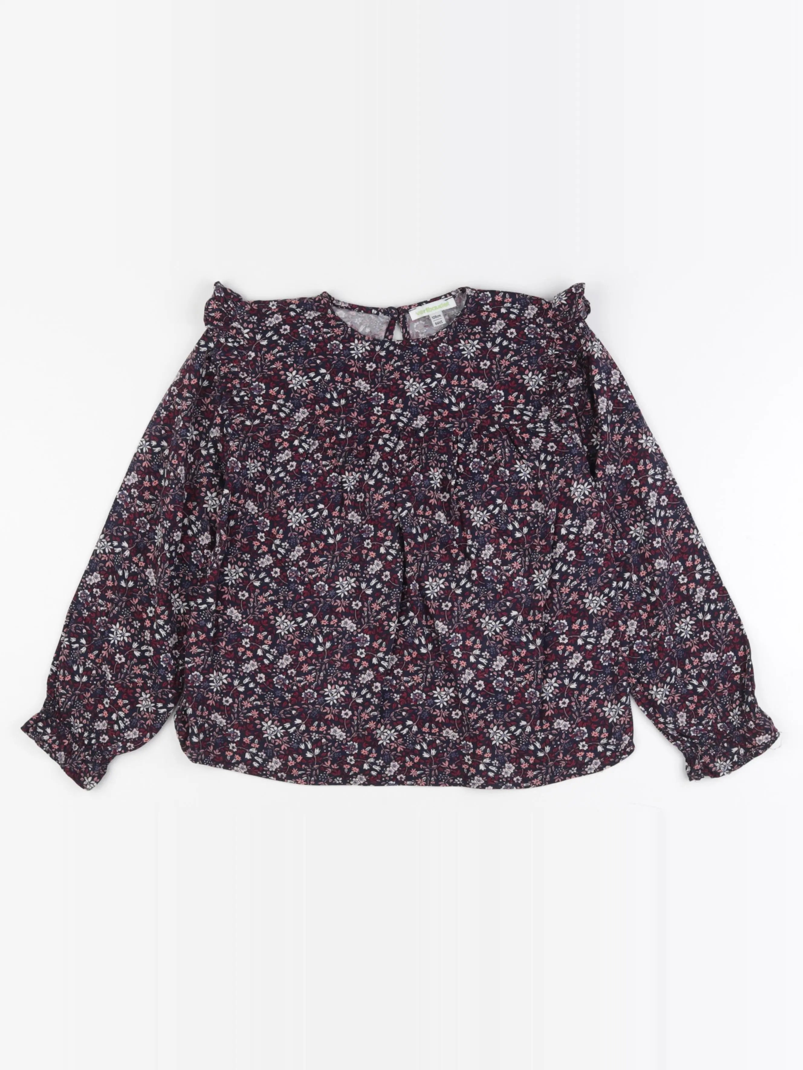 Vertbaudet - blouse bleu - 8 ans