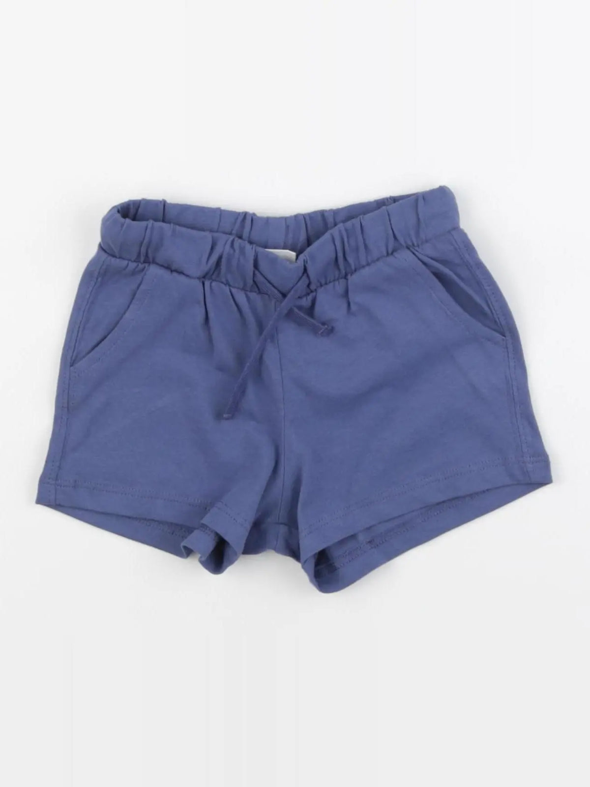 H&M - short bleu - 6/9 mois