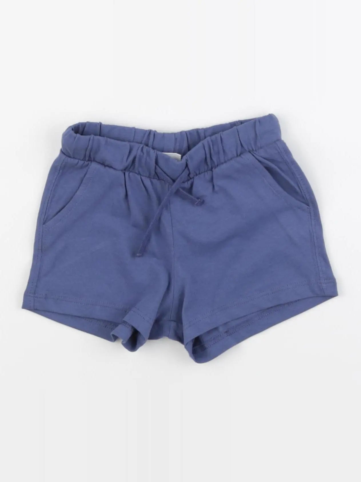 H&M - short bleu - 6/9 mois