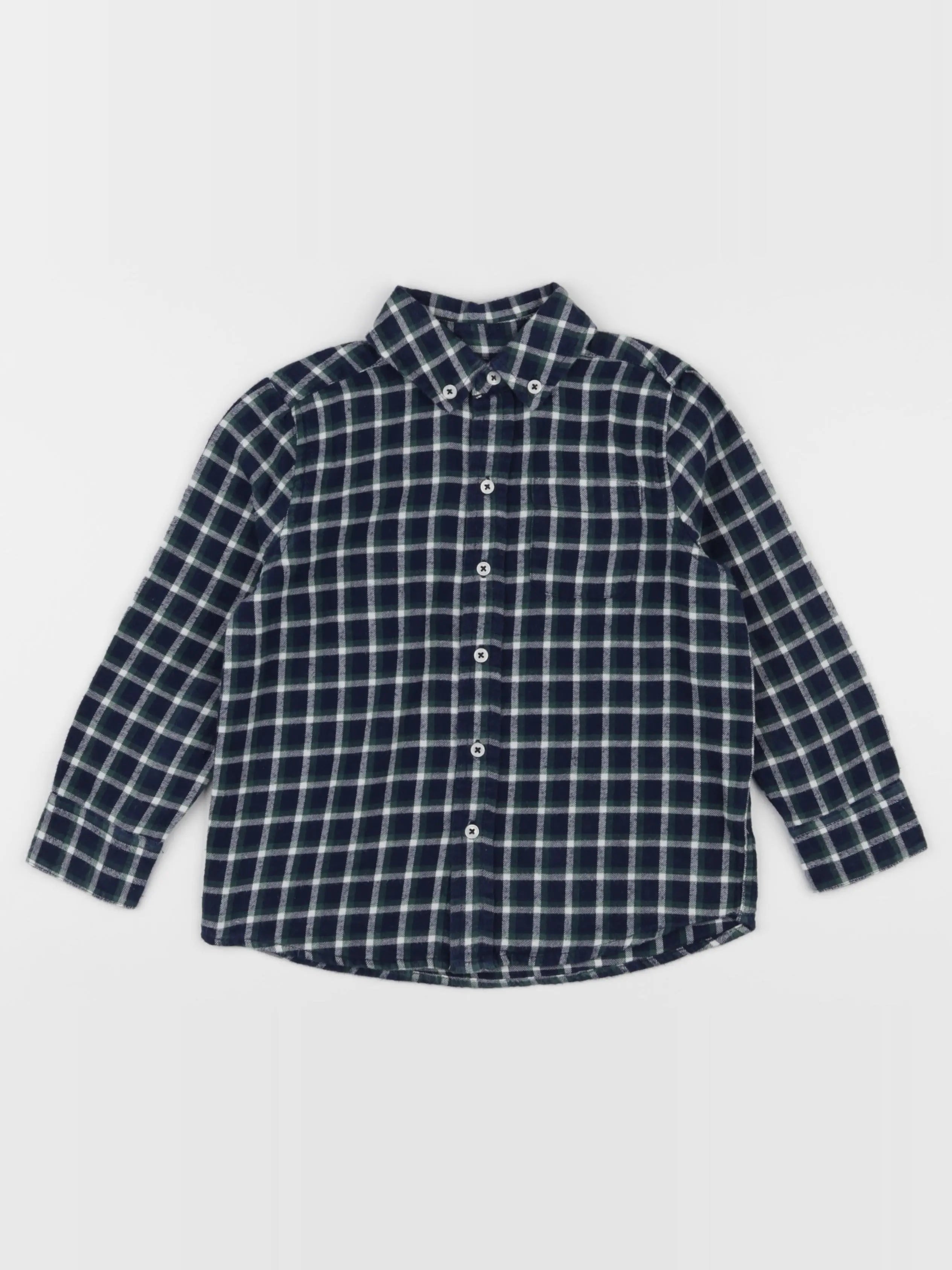 Monoprix - chemise bleu - 4 ans