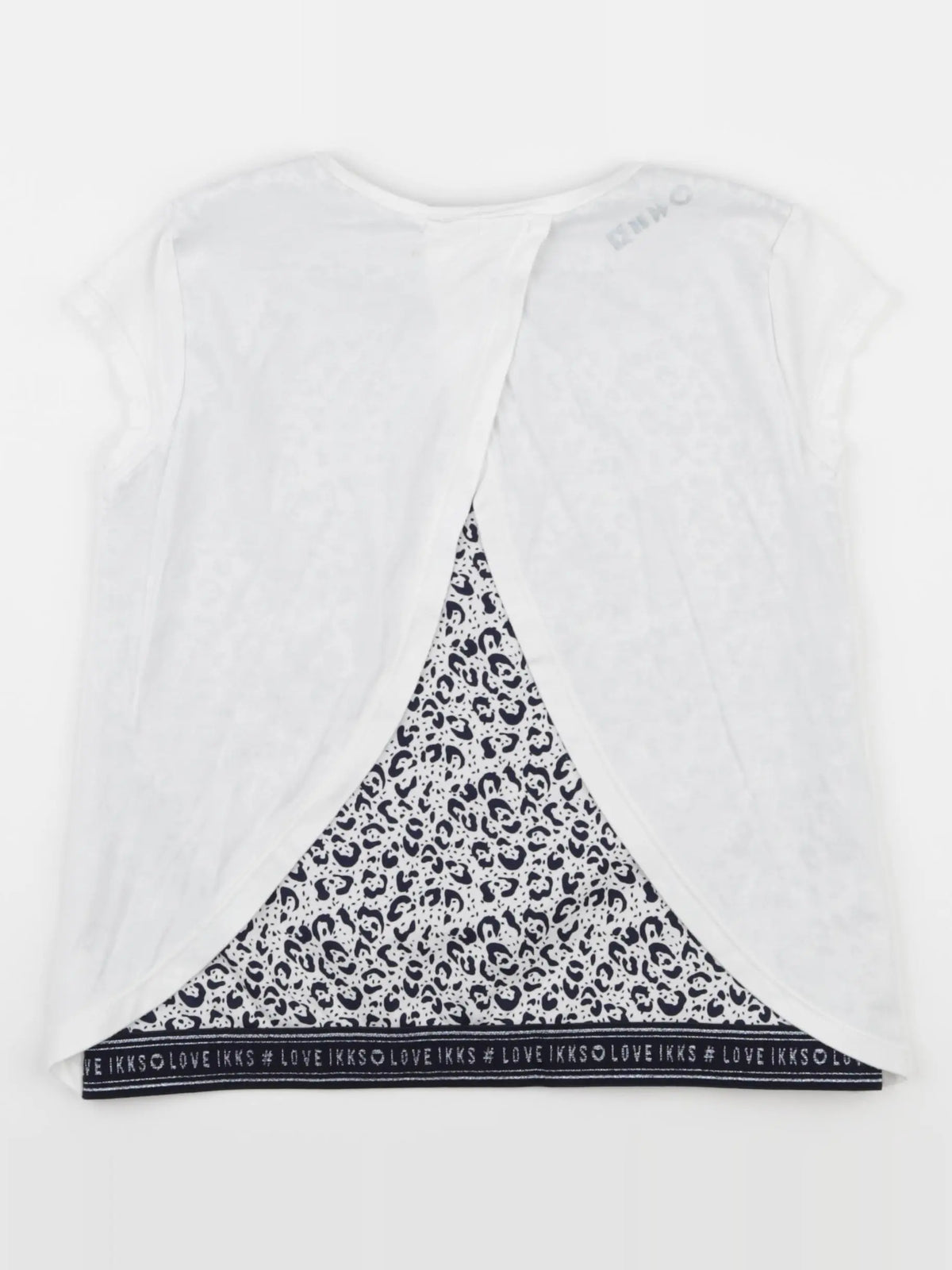 IKKS - tee-shirt imprimé au dos blanc - 10 ans