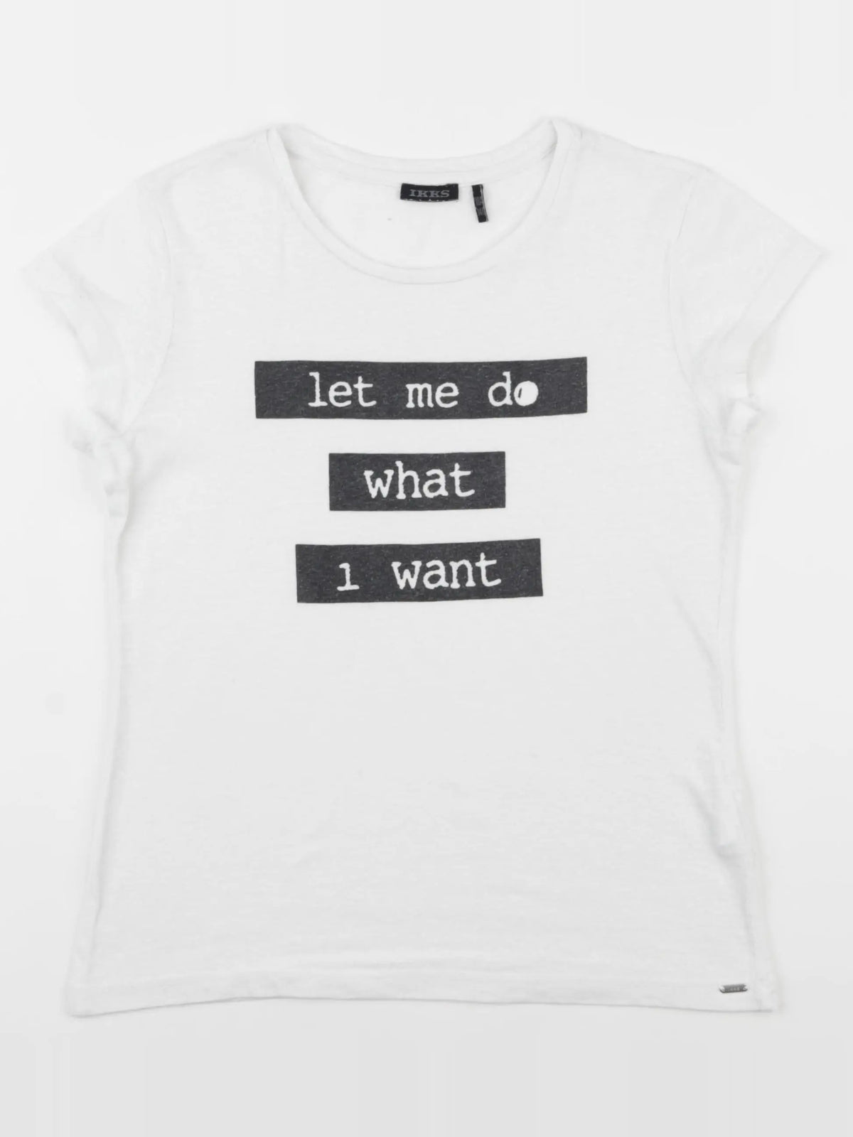 IKKS - tee-shirt blanc - 10 ans