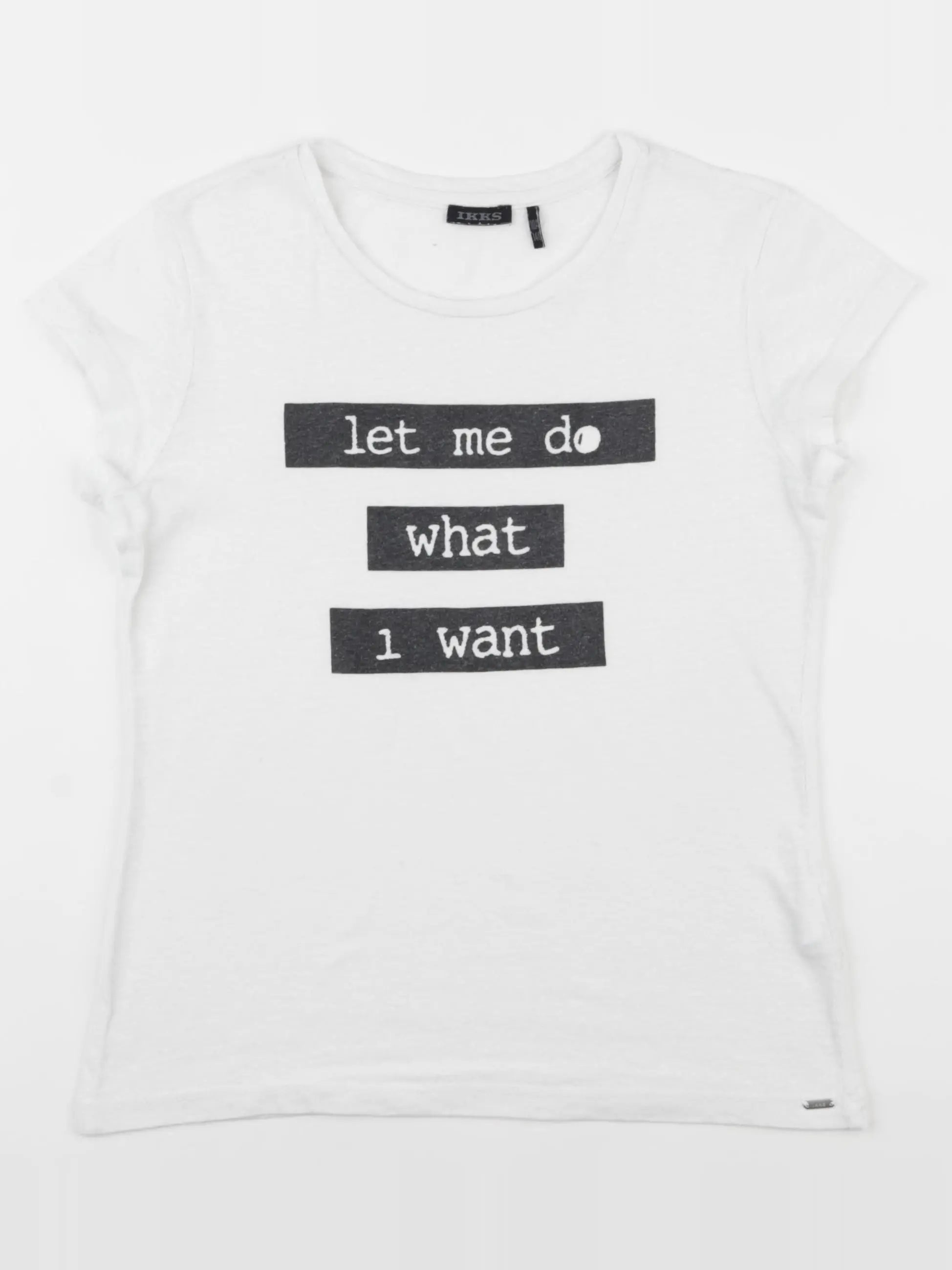 IKKS - tee-shirt blanc - 10 ans