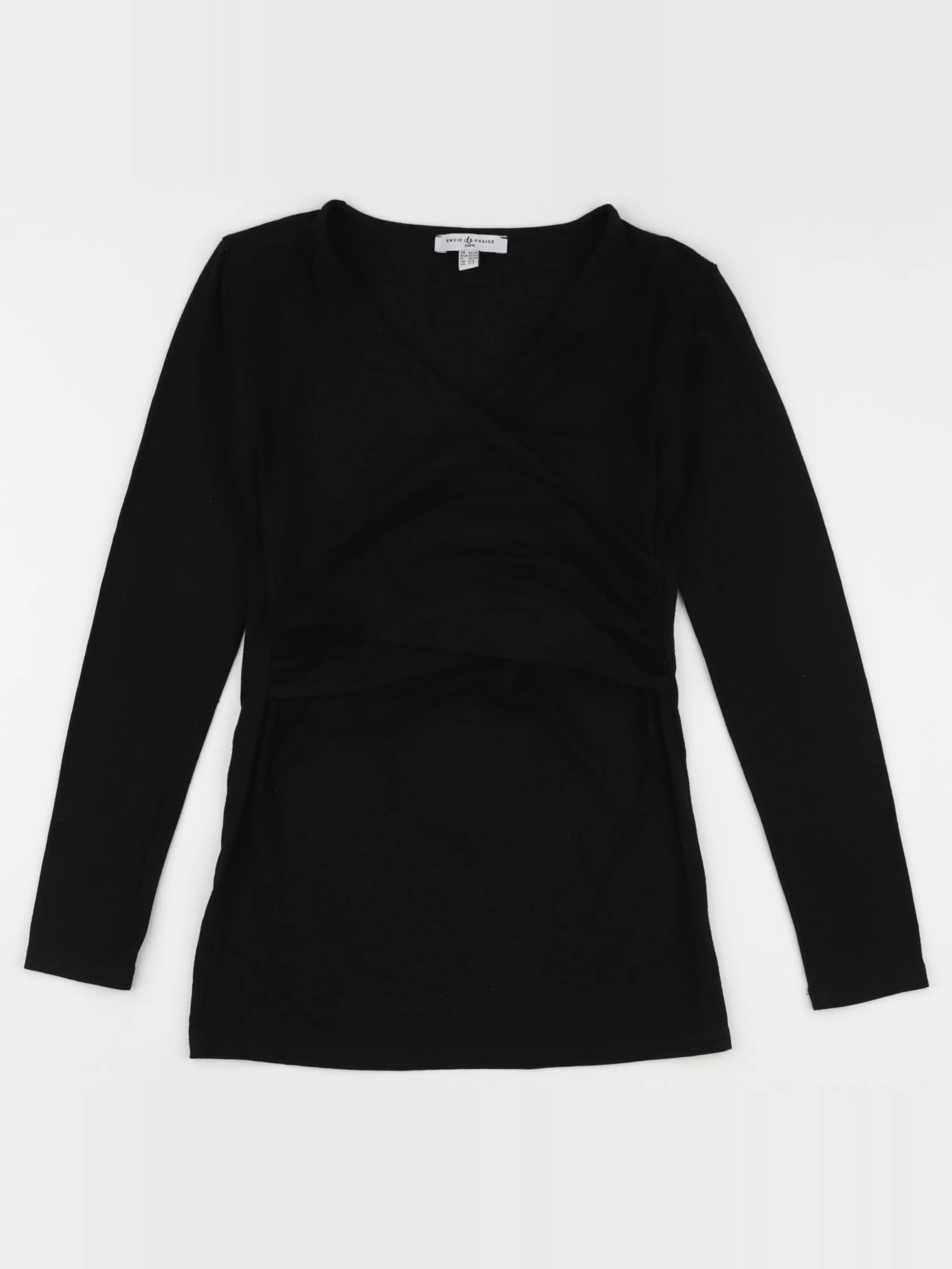 Envie de fraise - tee-shirt grossesse noir - 34 à 36