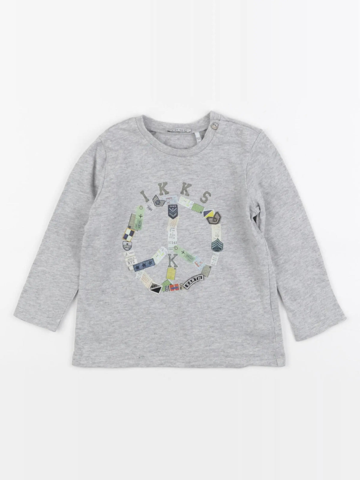 IKKS - tee-shirt gris - 18 mois