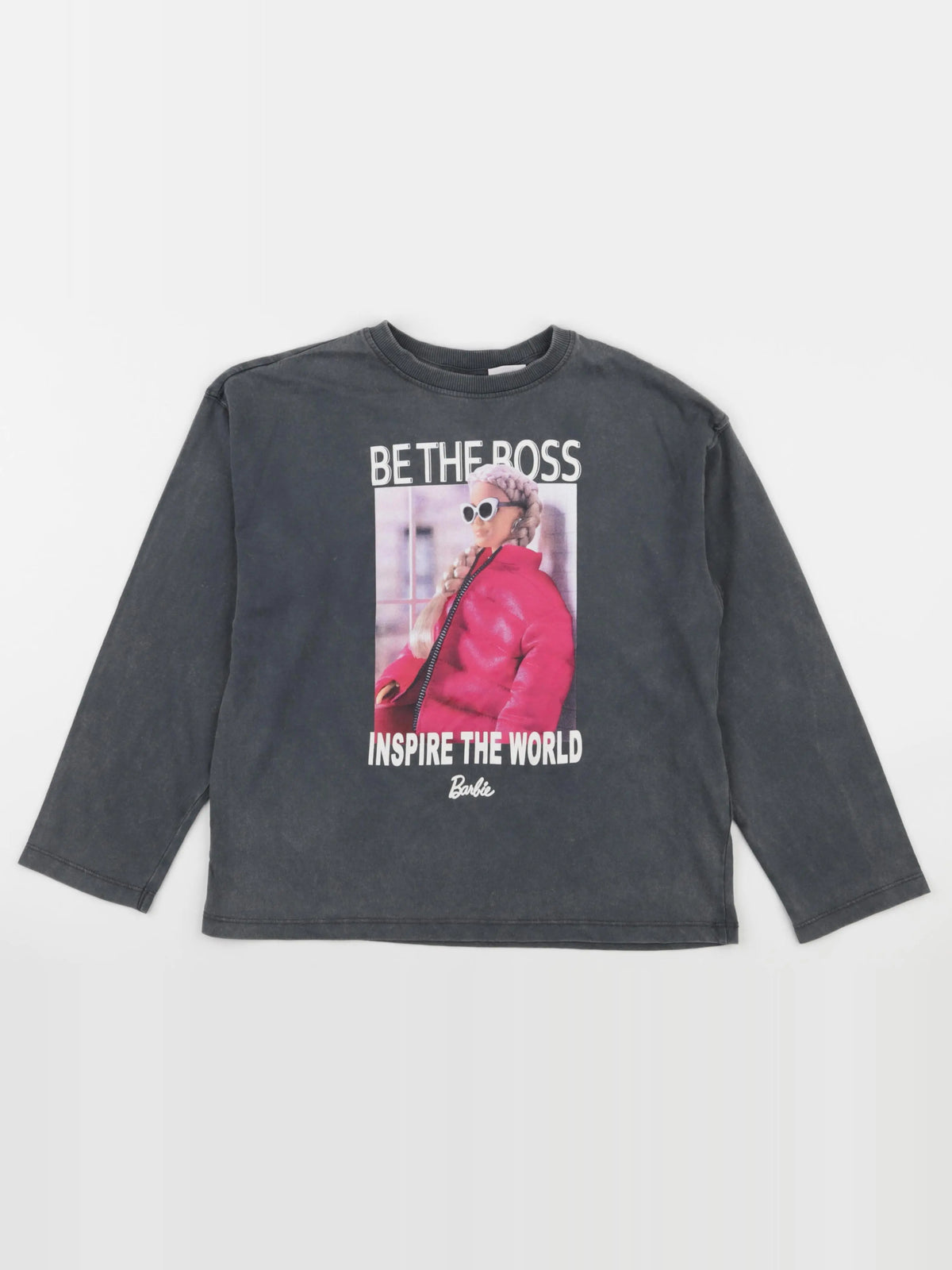 Zara - tee-shirt gris - 8/9 ans