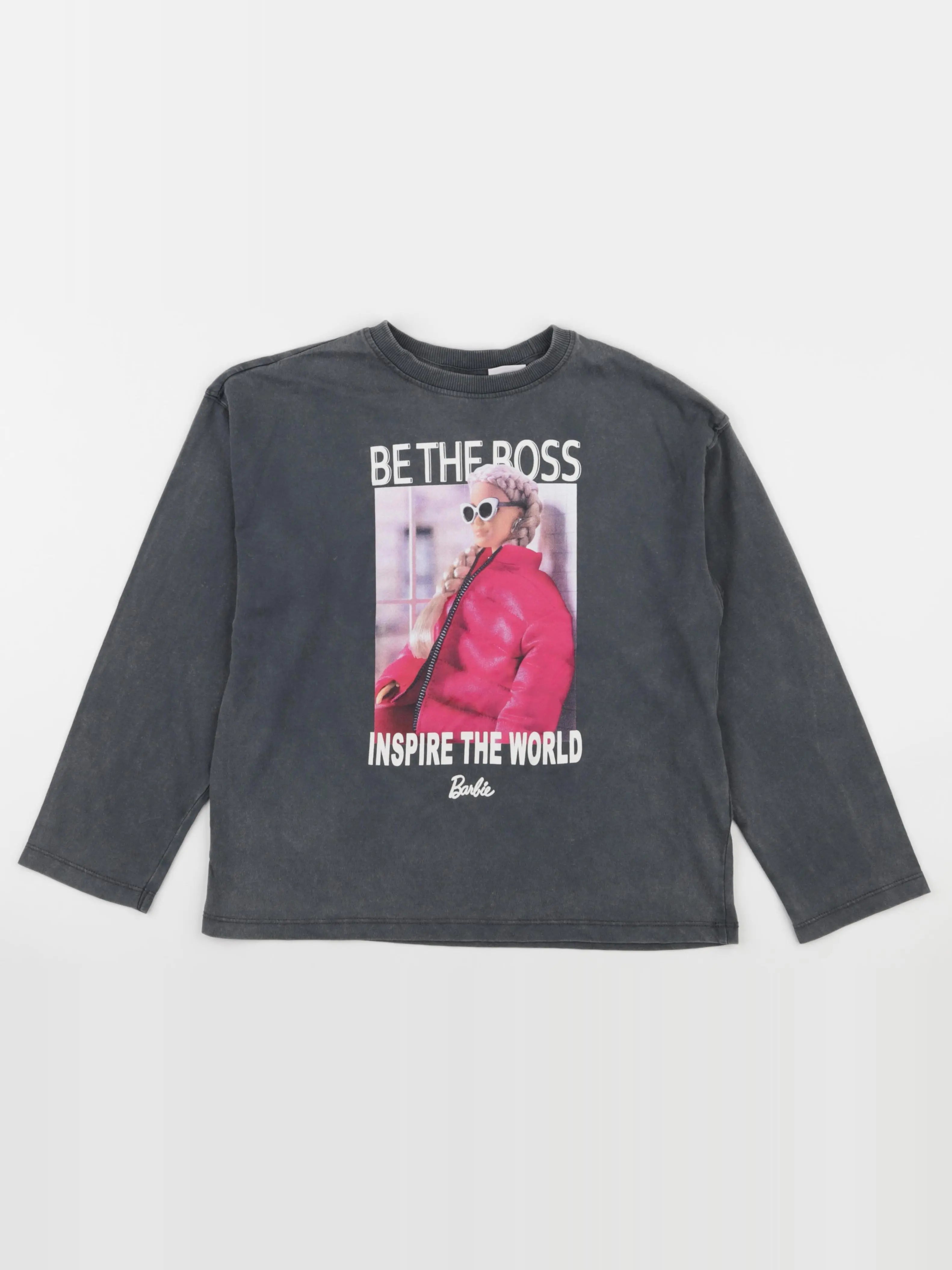 Zara - tee-shirt gris - 8/9 ans