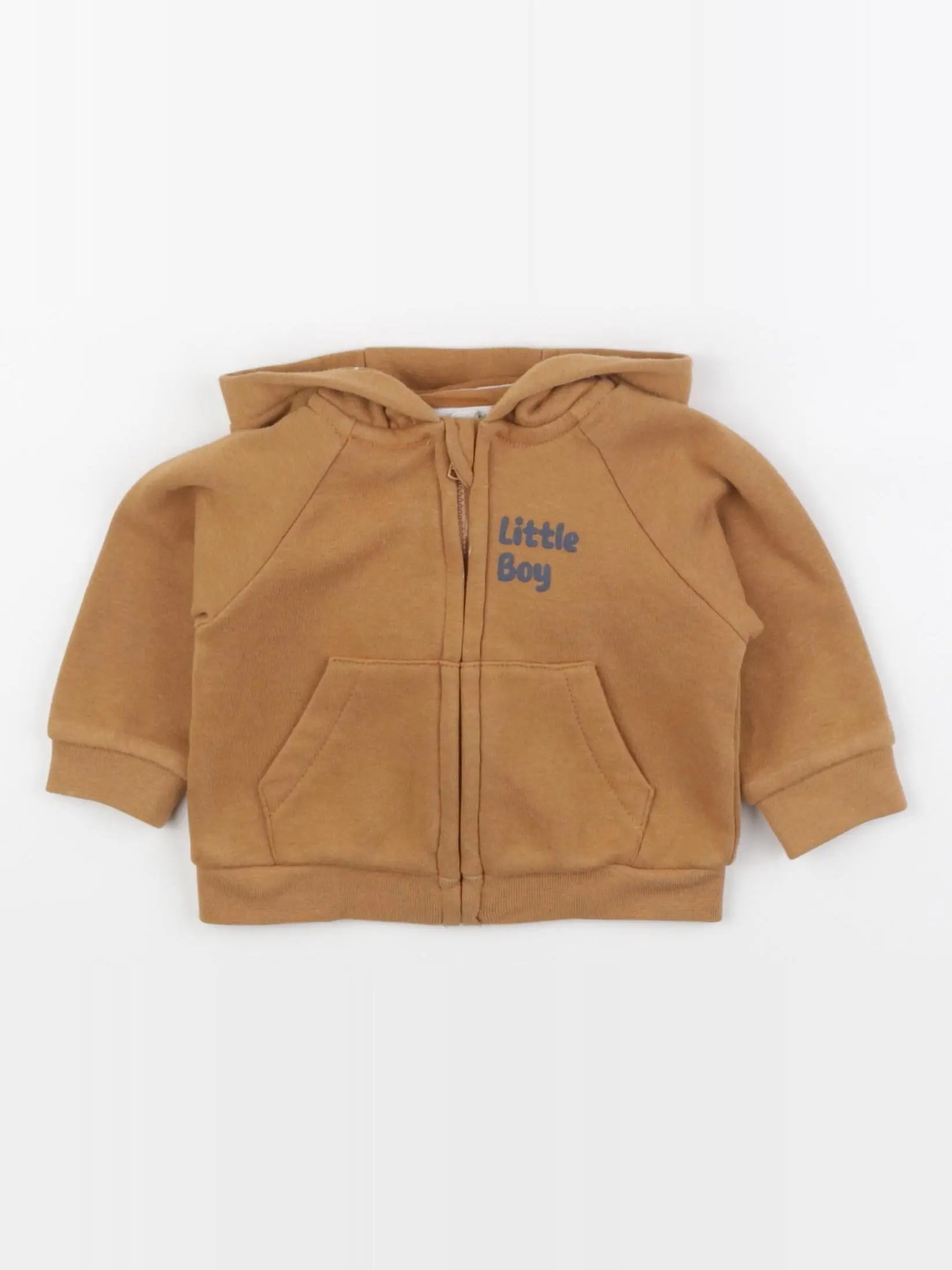 Vertbaudet - sweat marron - 6 mois