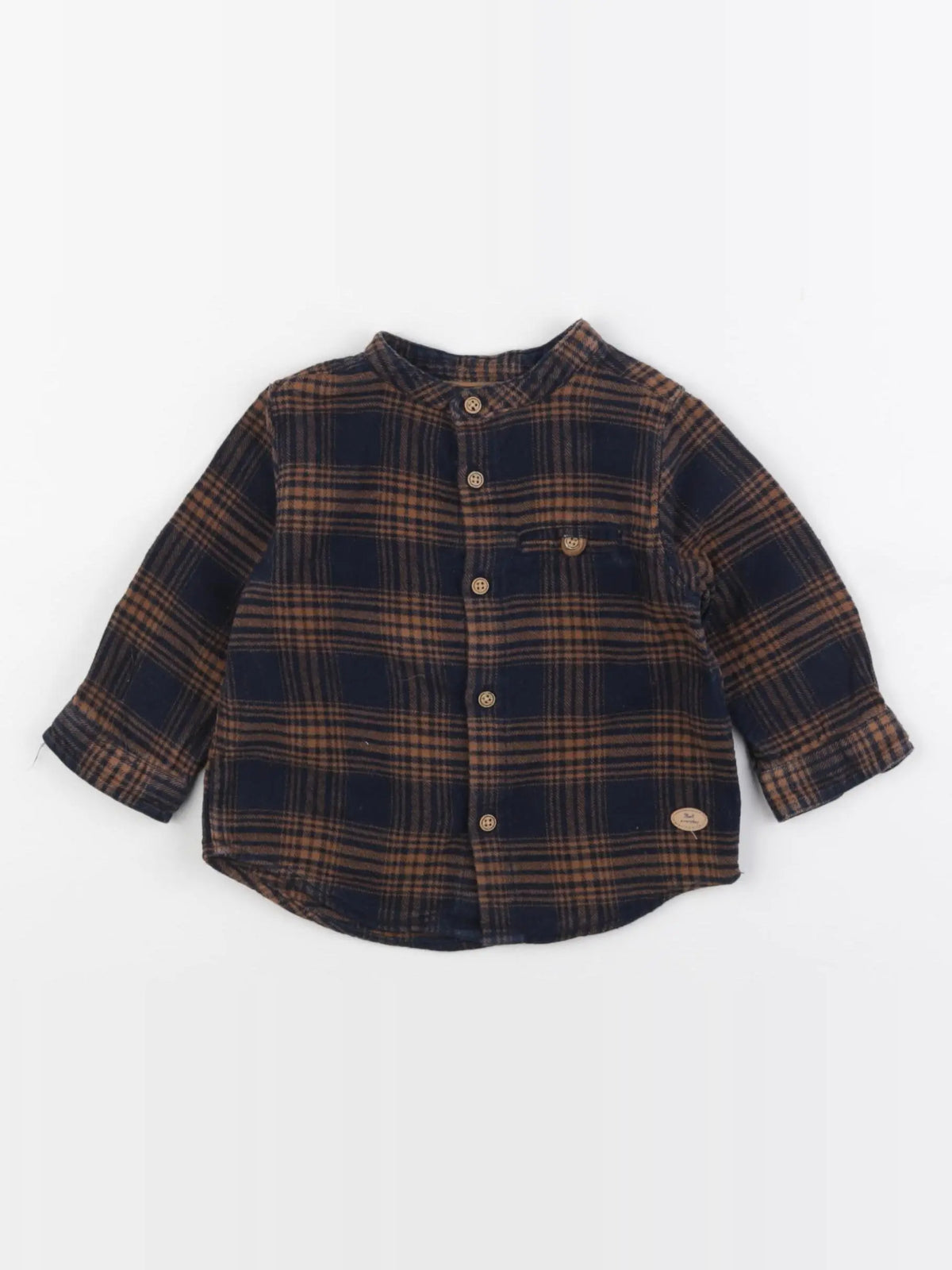 Zara - chemise marron - 3/6 mois