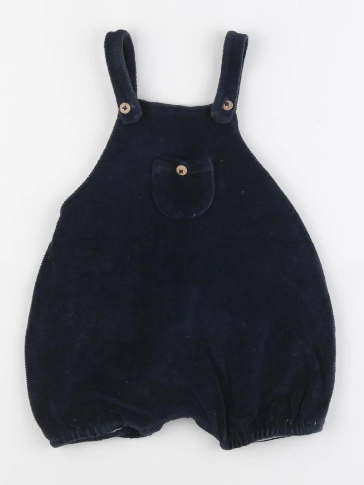 Zara - salopette doublé bleu - 6/9 mois